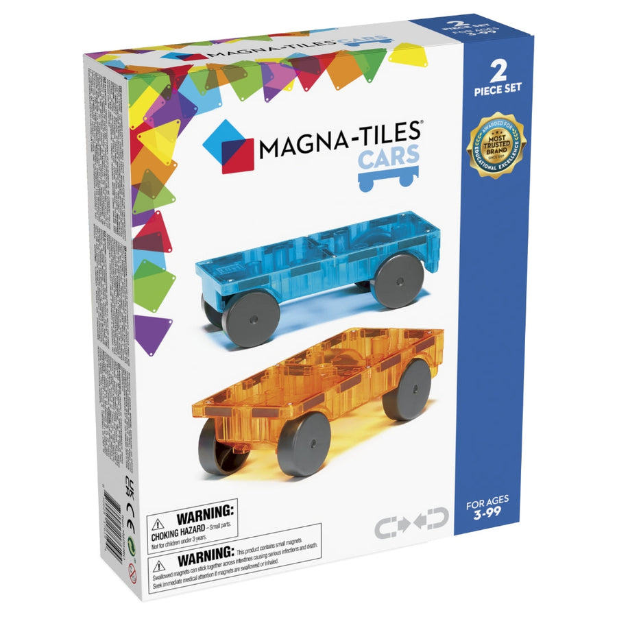 Magna-Tiles Cars 2 Teile Expansionset (neue Farbe)