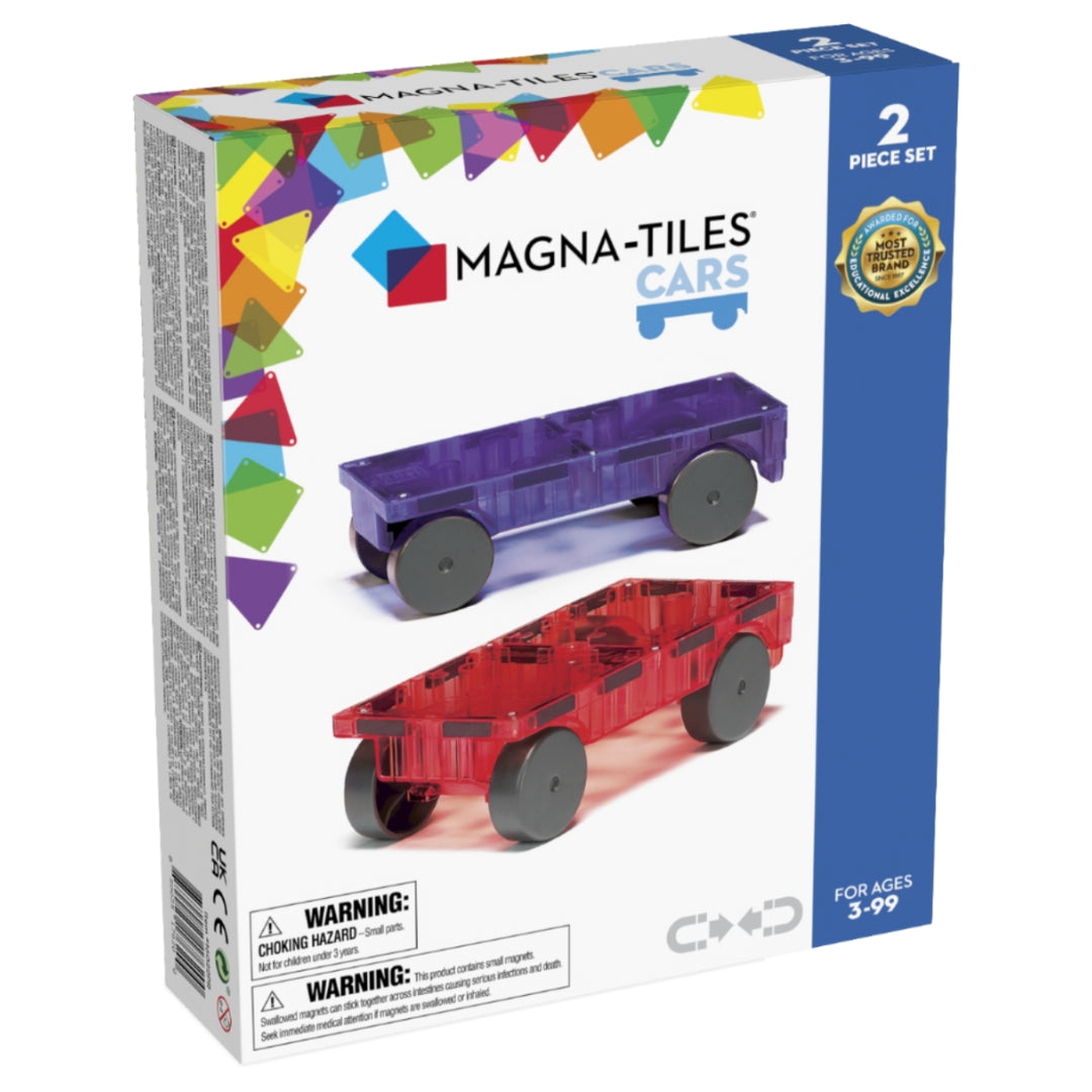 Magna-Tiles Cars 2 Stück Expansionset (neue Farbe)