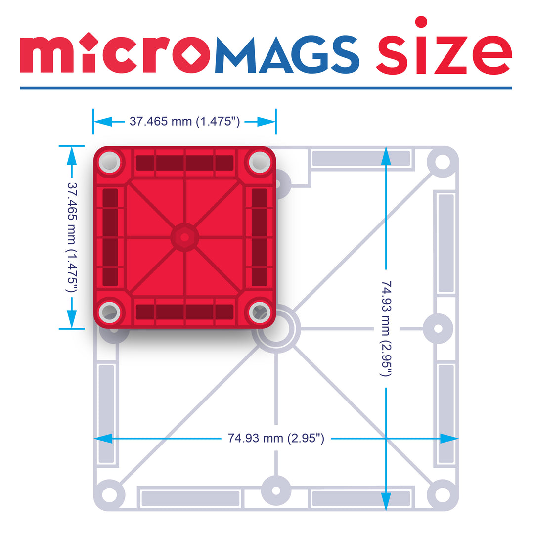 Magna-Tiles® Micro Mags 70 Stück Set