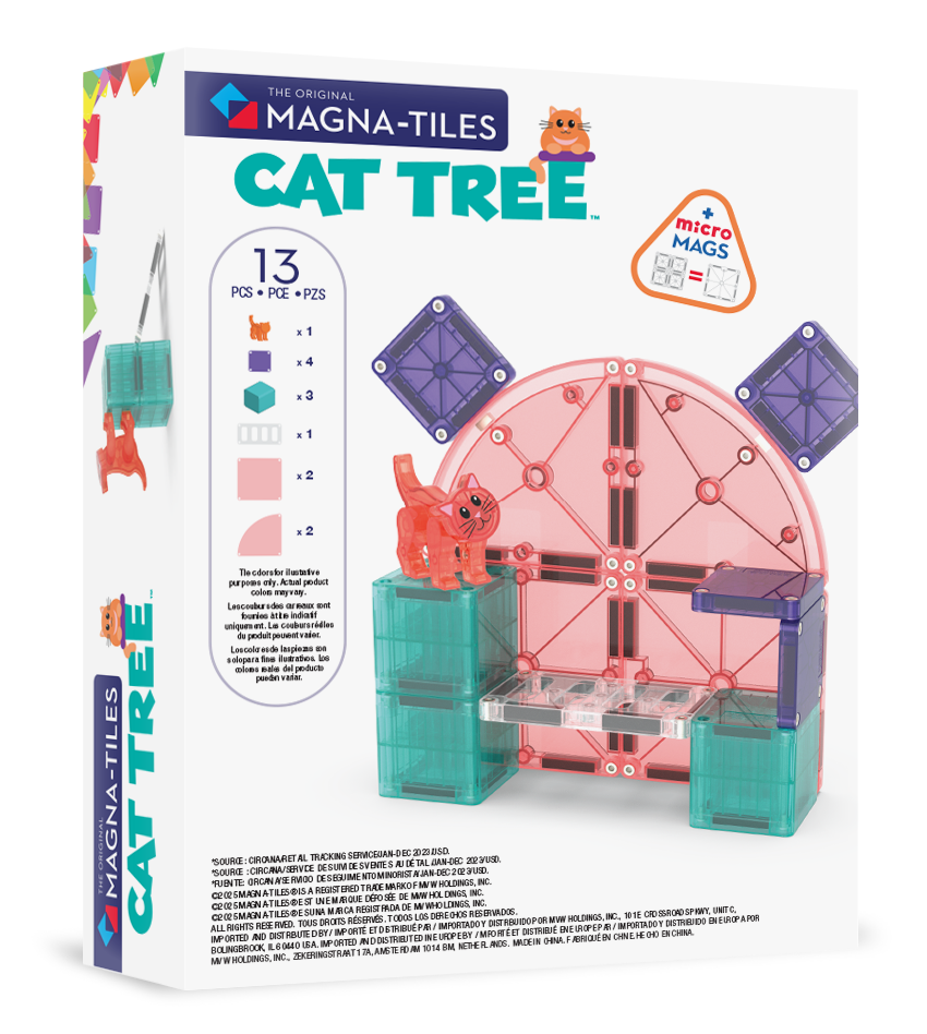 MAGNA-TILES - Cat Tree 13-Piece Set (NEW COLLECTION 2025)