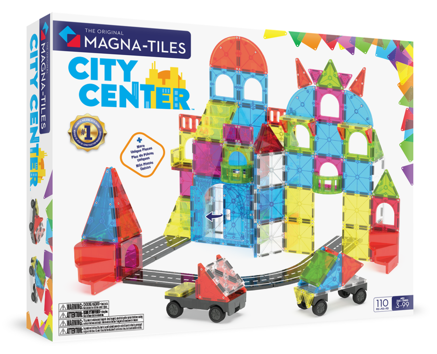 MAGNA-TILES - City Center 110-Piece Set (NEW COLLECTION 2025)