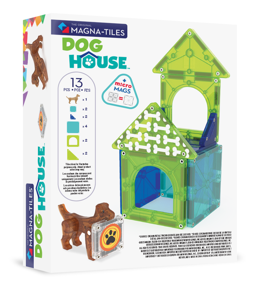 MAGNA-TILES - Dog house 13-Piece Set (NEW COLLECTION 2025)