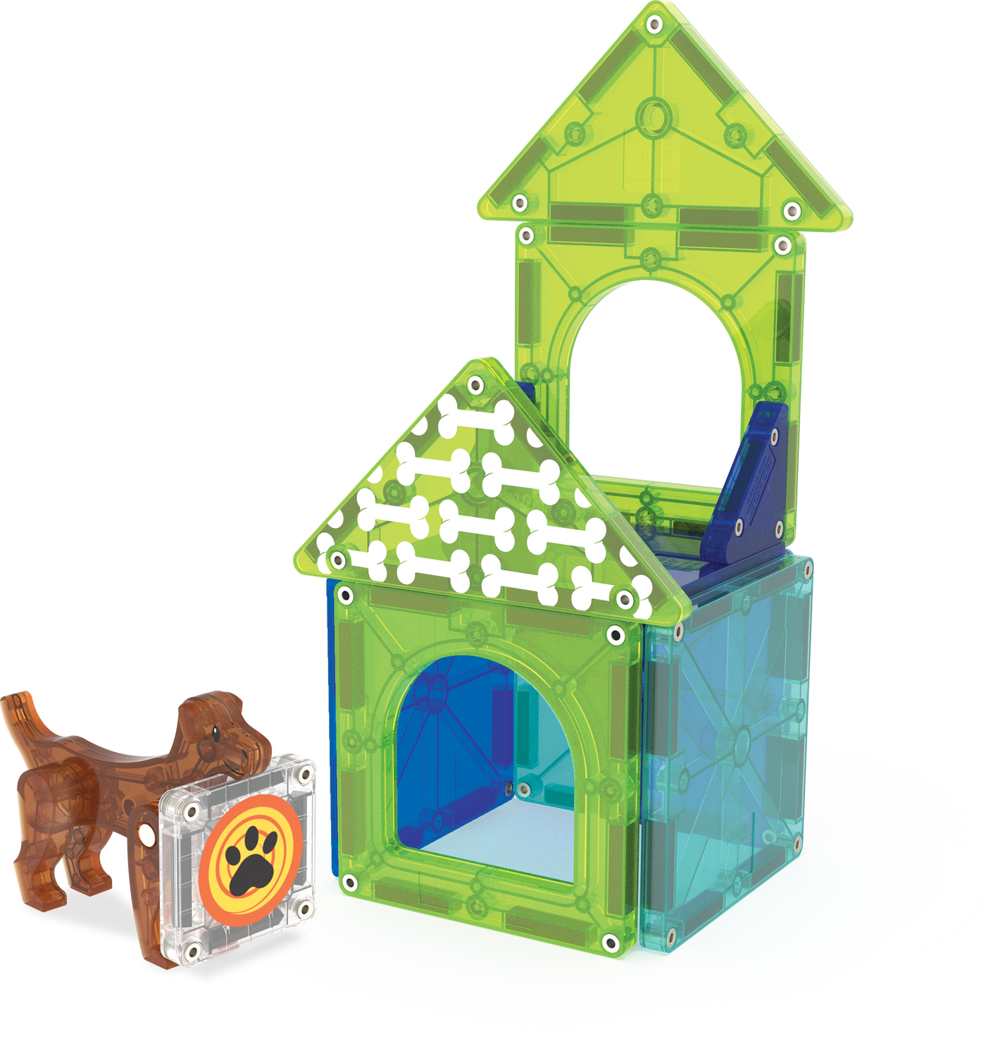 MAGNA-TILES - Dog house 13-Piece Set (NEW COLLECTION 2025)