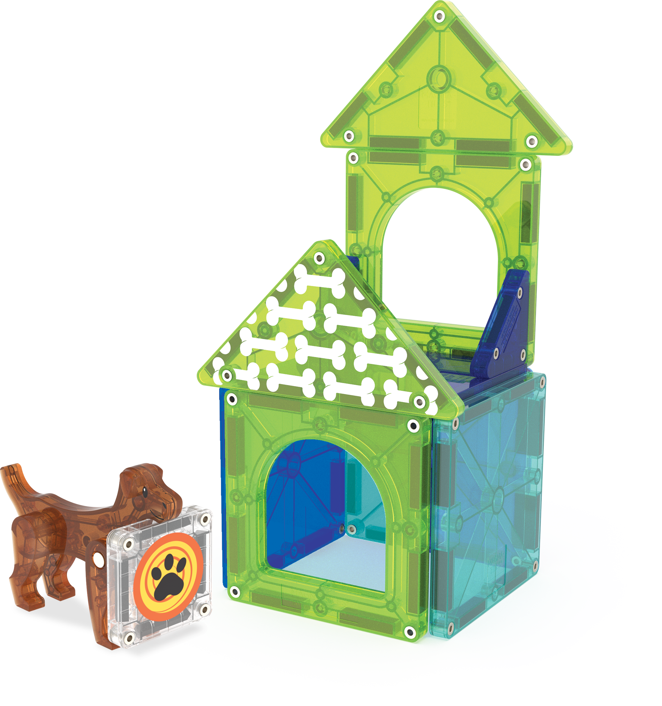 MAGNA-TILES - Dog house 13-Piece Set (NEW COLLECTION 2025)