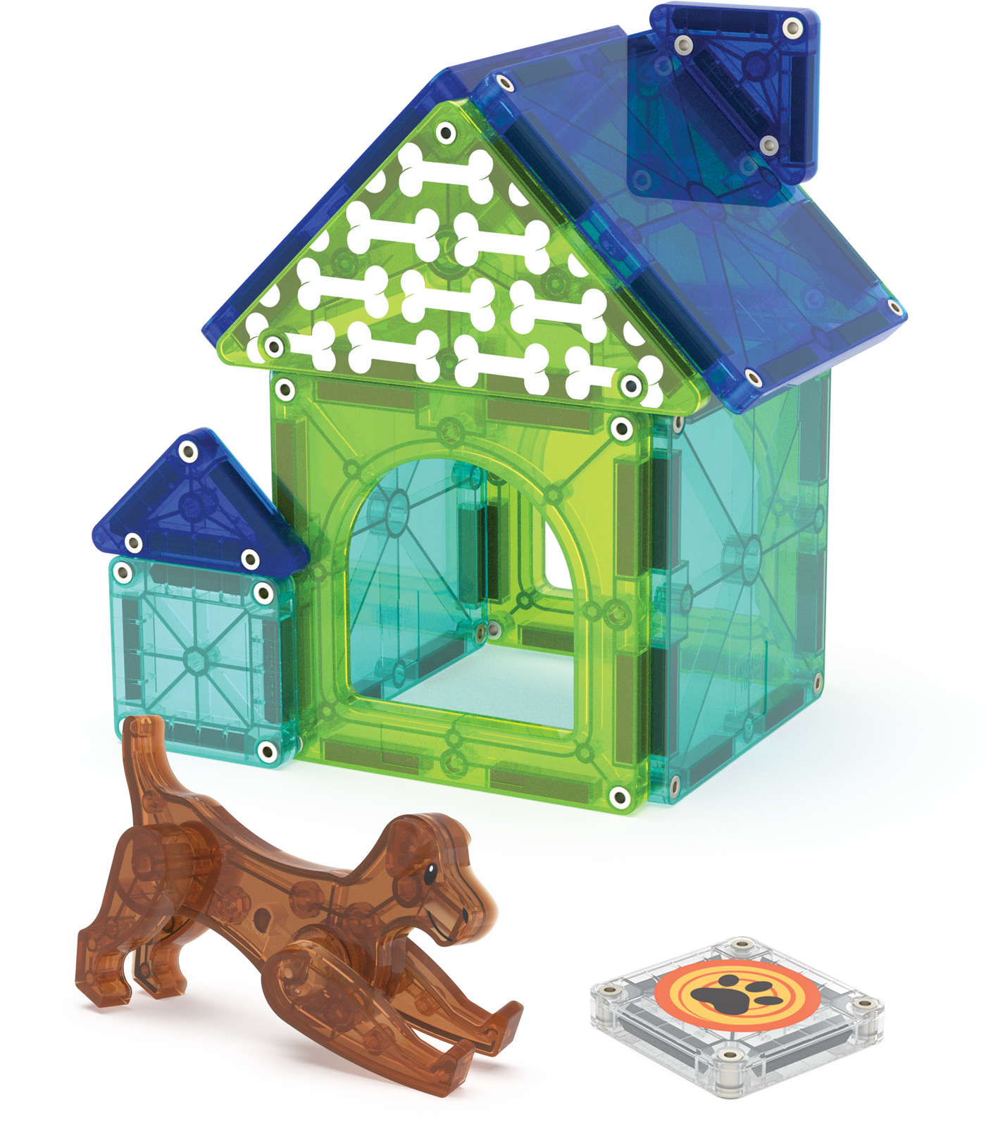 MAGNA-TILES - Dog house 13-Piece Set (NEW COLLECTION 2025)