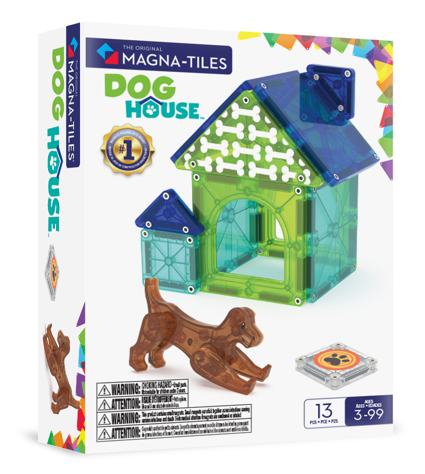 MAGNA-TILES - Dog house 13-Piece Set (NEW COLLECTION 2025)