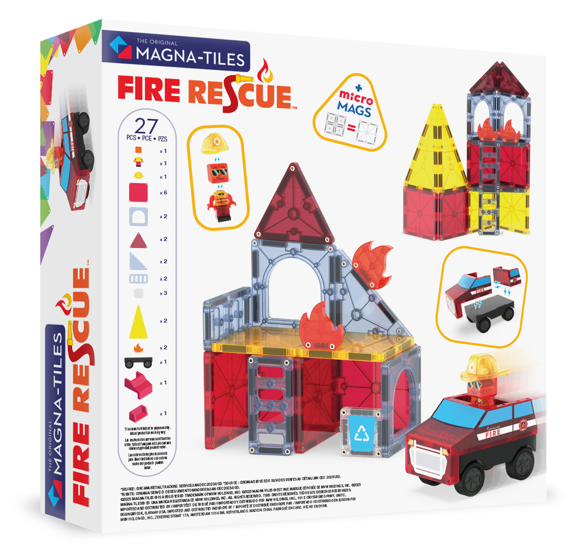 MAGNA-TILES - Fire Station 27-Piece Set (NEW COLLECTION 2025)