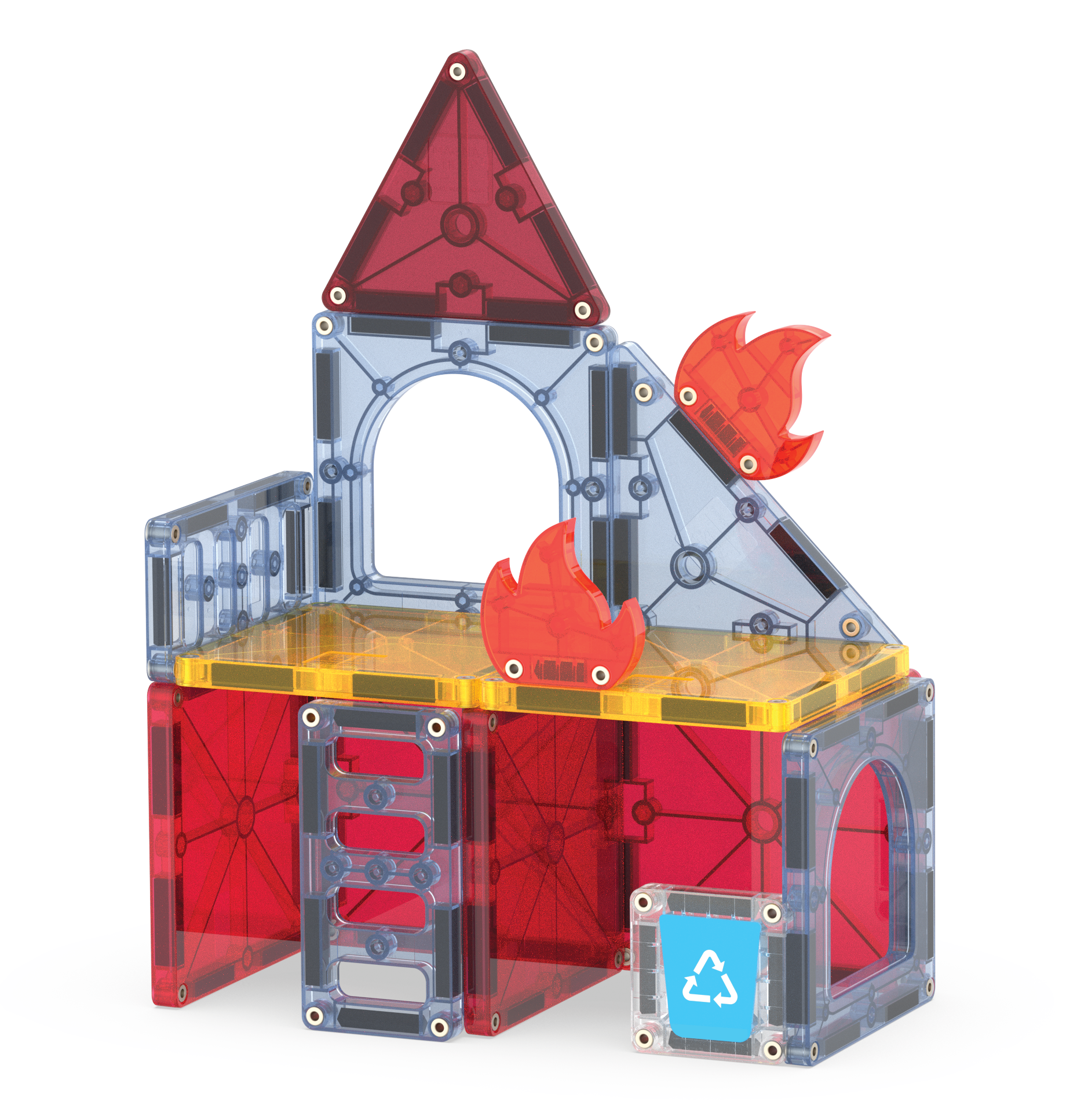 MAGNA-TILES - Fire Station 27-Piece Set (NEW COLLECTION 2025)