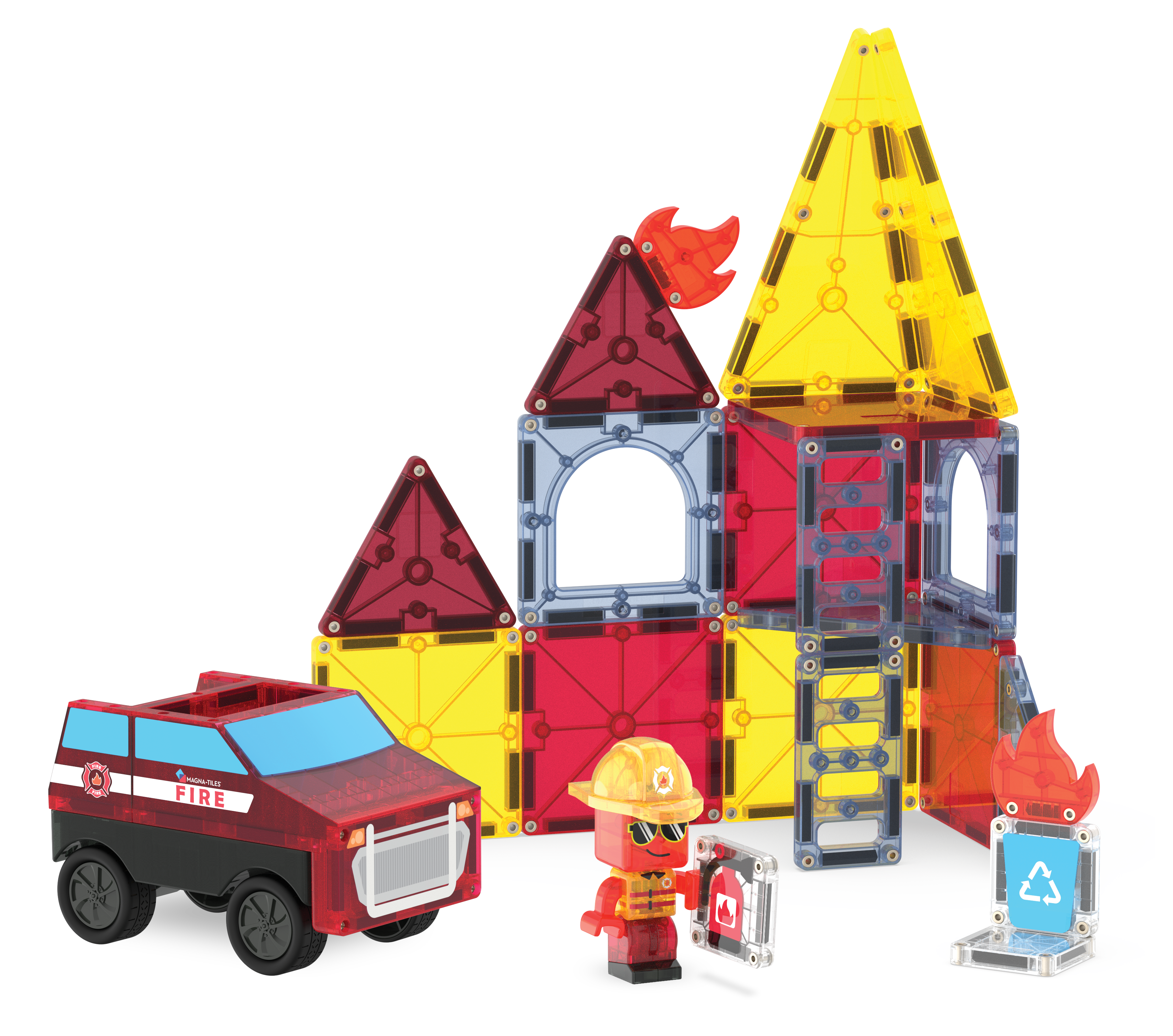 MAGNA-TILES - Fire Station 27-Piece Set (NEW COLLECTION 2025)