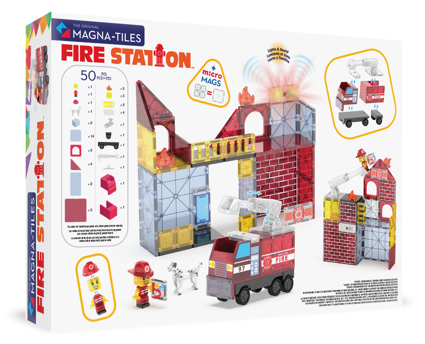 MAGNA-TILES - Fire Station 50-Piece Set (NEW COLLECTION 2025)