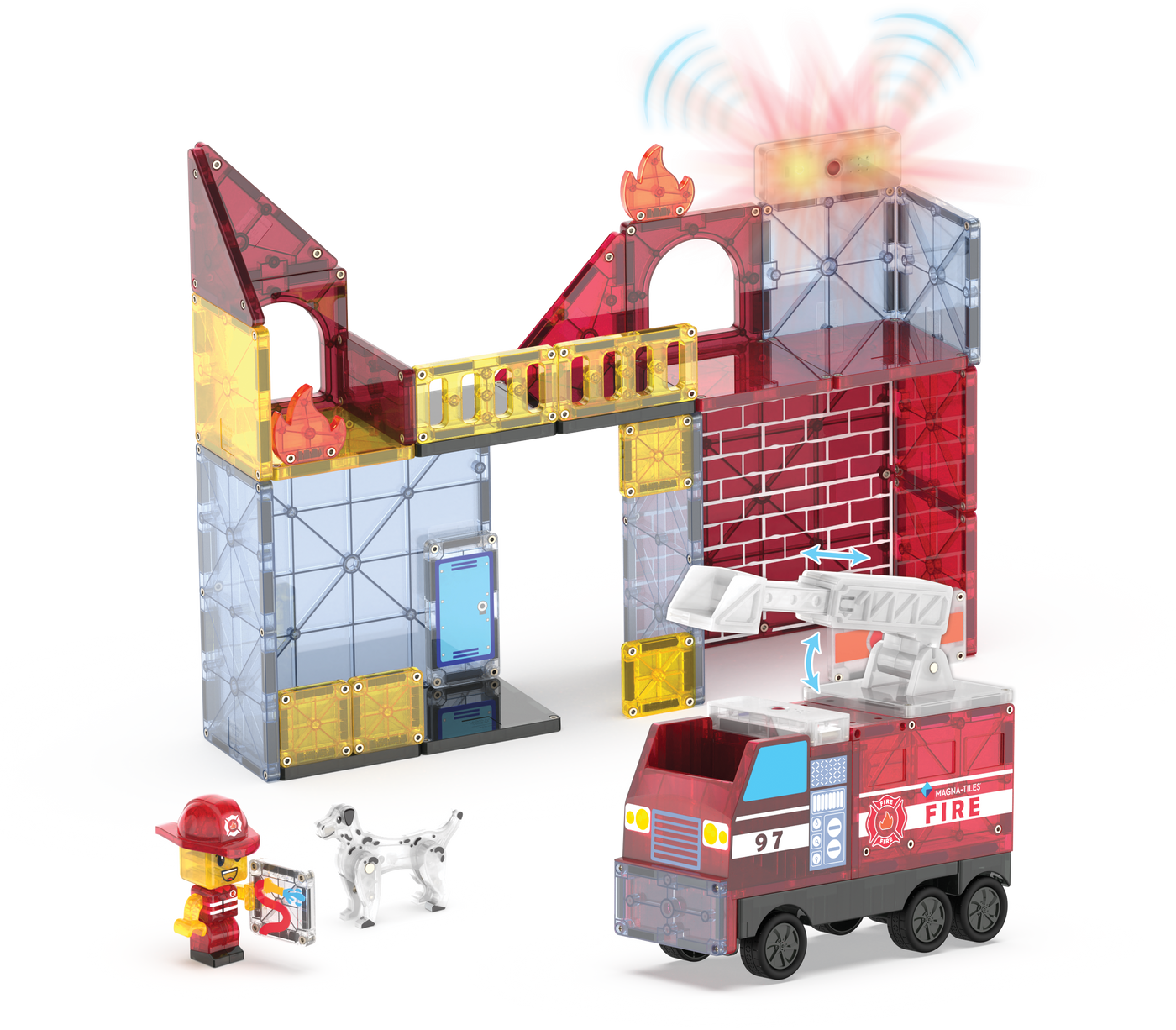 MAGNA-TILES - Fire Station 50-Piece Set (NEW COLLECTION 2025)