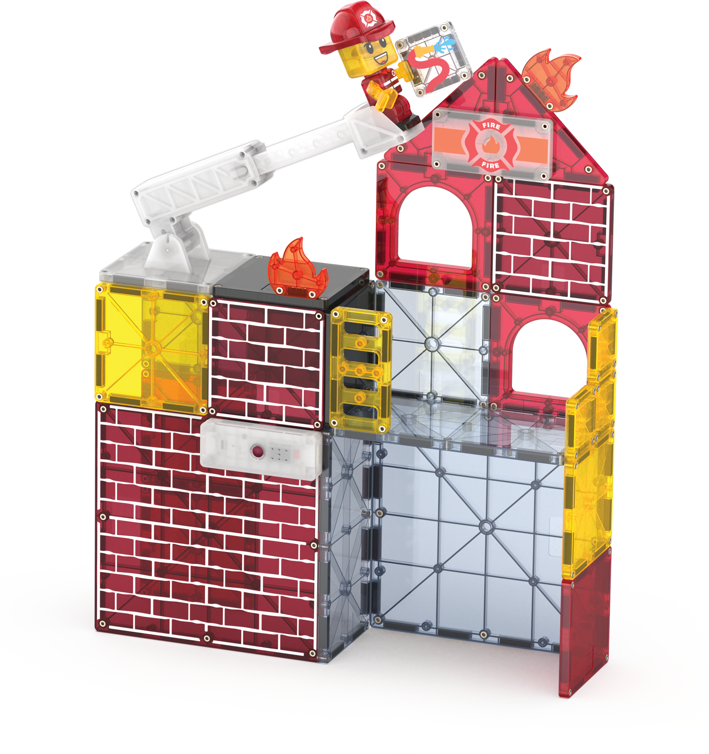MAGNA-TILES - Fire Station 50-Piece Set (NEW COLLECTION 2025)