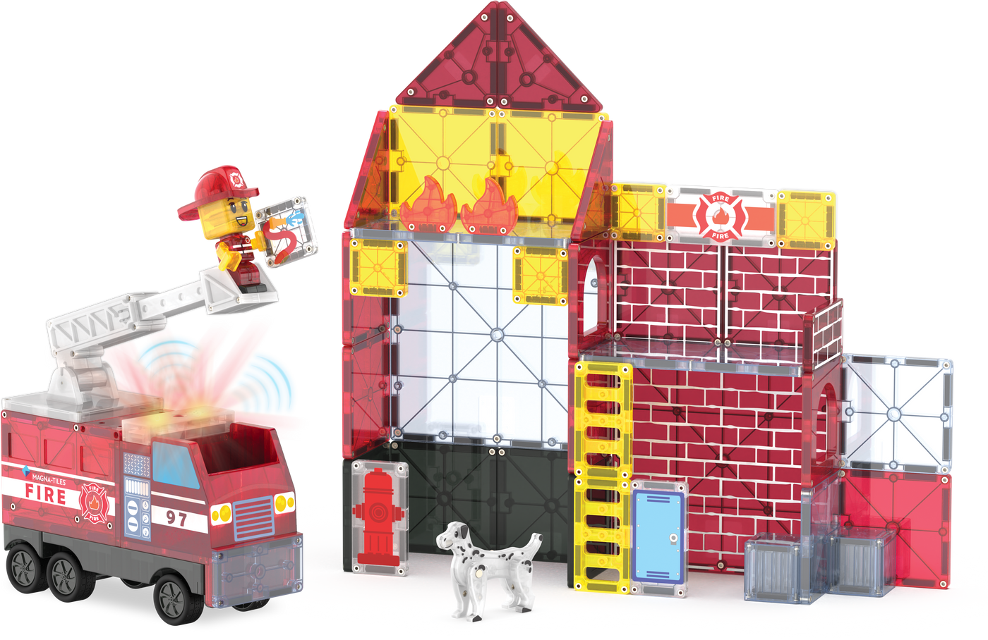 MAGNA-TILES - Fire Station 50-Piece Set (NEW COLLECTION 2025)