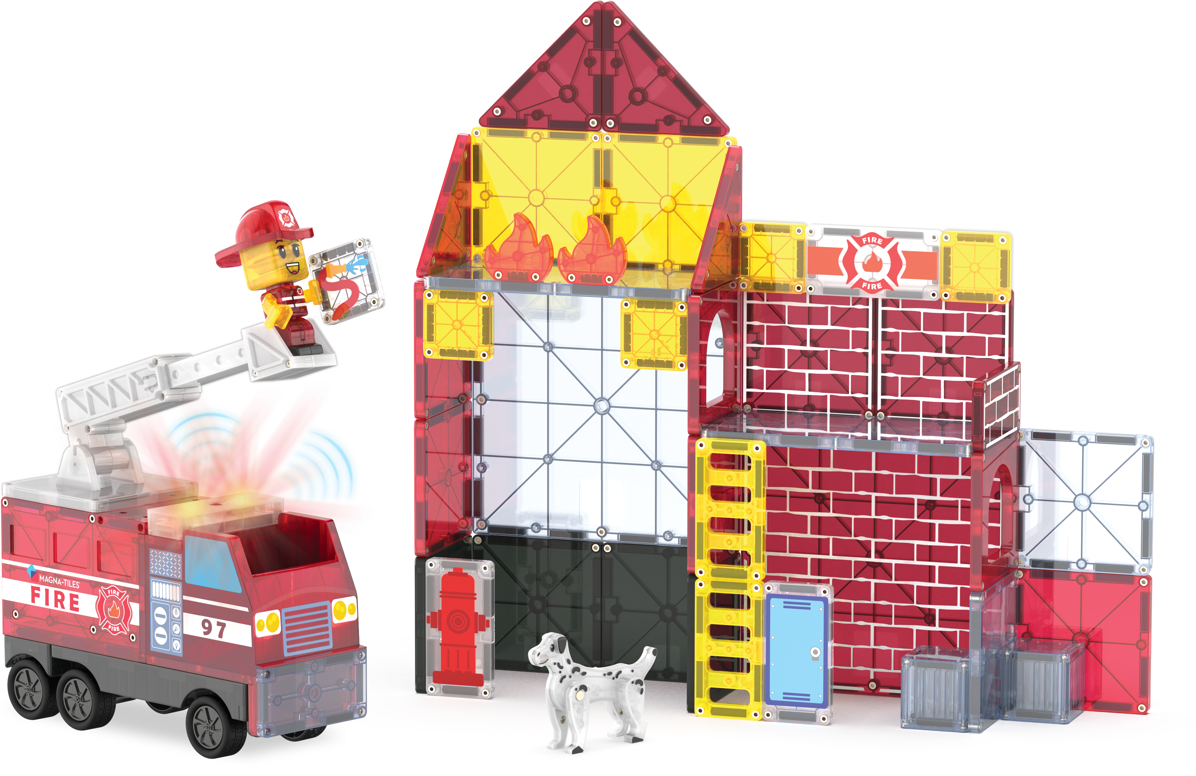 MAGNA-TILES - Fire Station 50-Piece Set (NEW COLLECTION 2025)