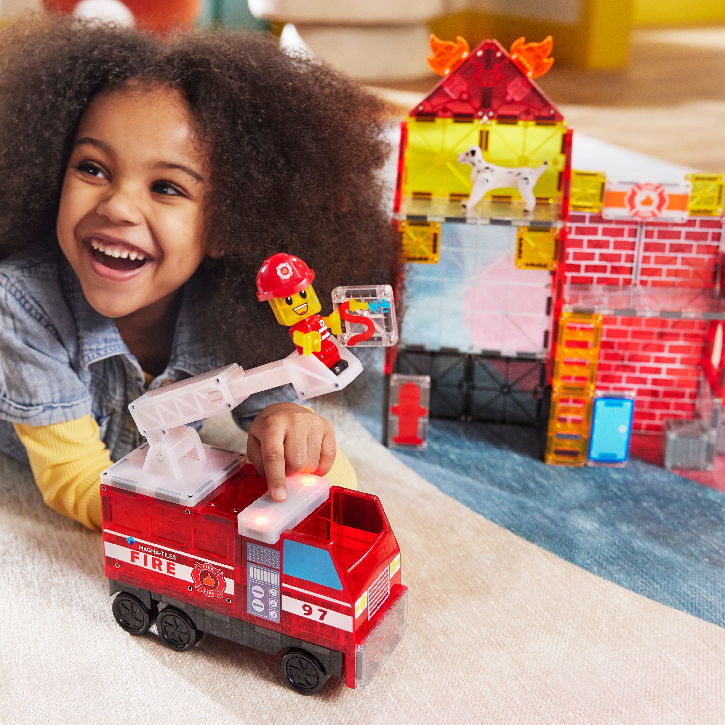 MAGNA-TILES - Fire Station 50-Piece Set (NEW COLLECTION 2025)