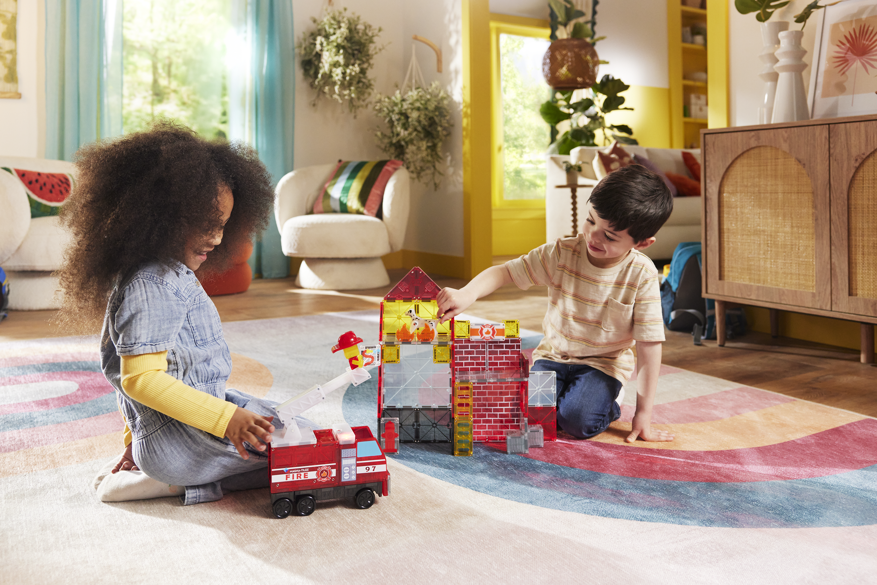 MAGNA-TILES - Fire Station 50-Piece Set (NEW COLLECTION 2025)