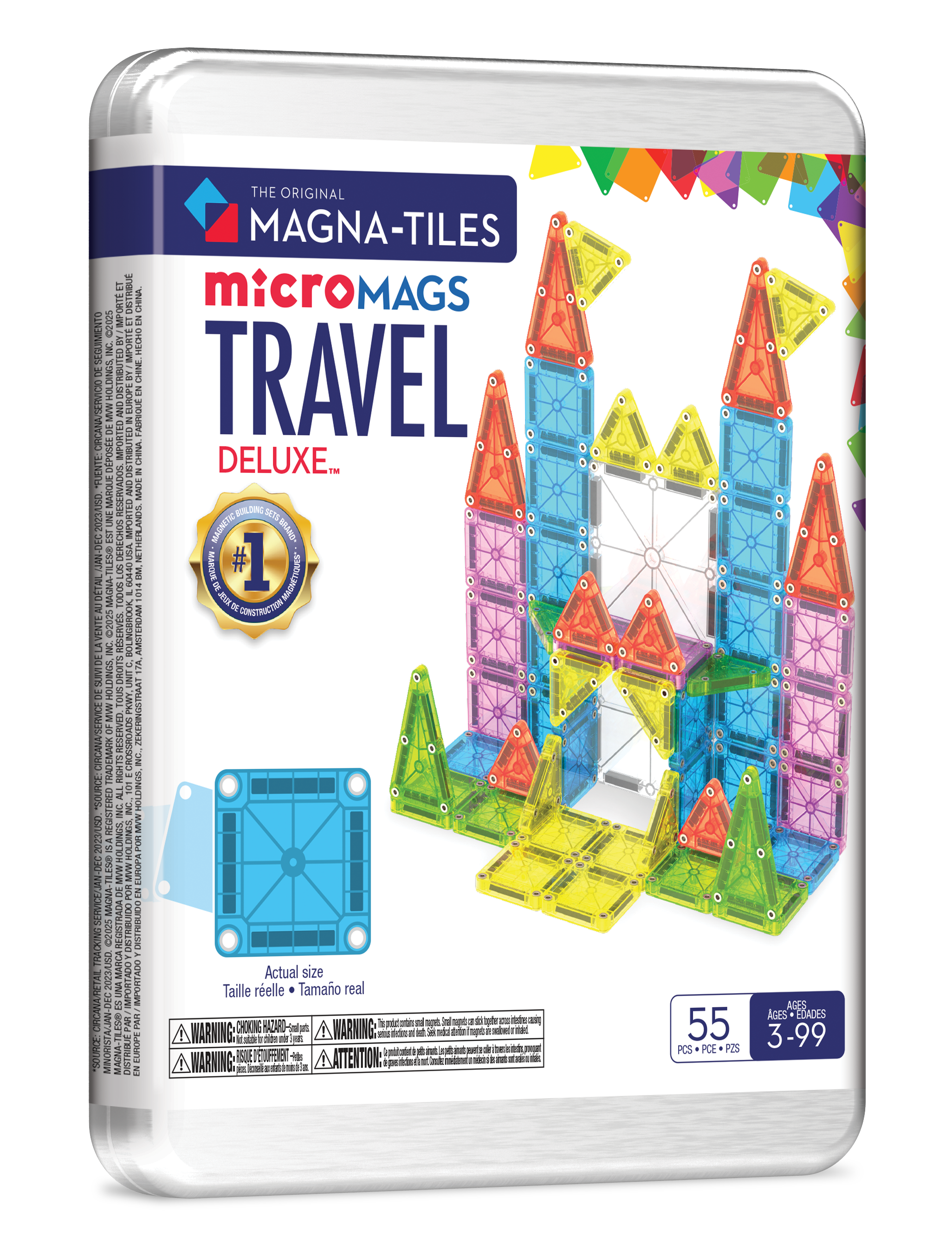 MAGNA-TILES - Travel Set Deluxe - 55 piece (NEW COLLECTION 2025)