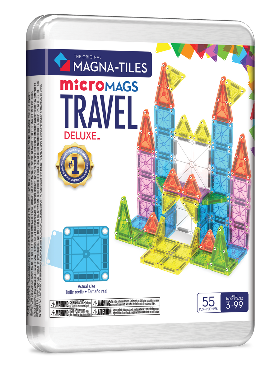 MAGNA-TILES - Travel Set Deluxe - 55 piece (NEW COLLECTION 2025)