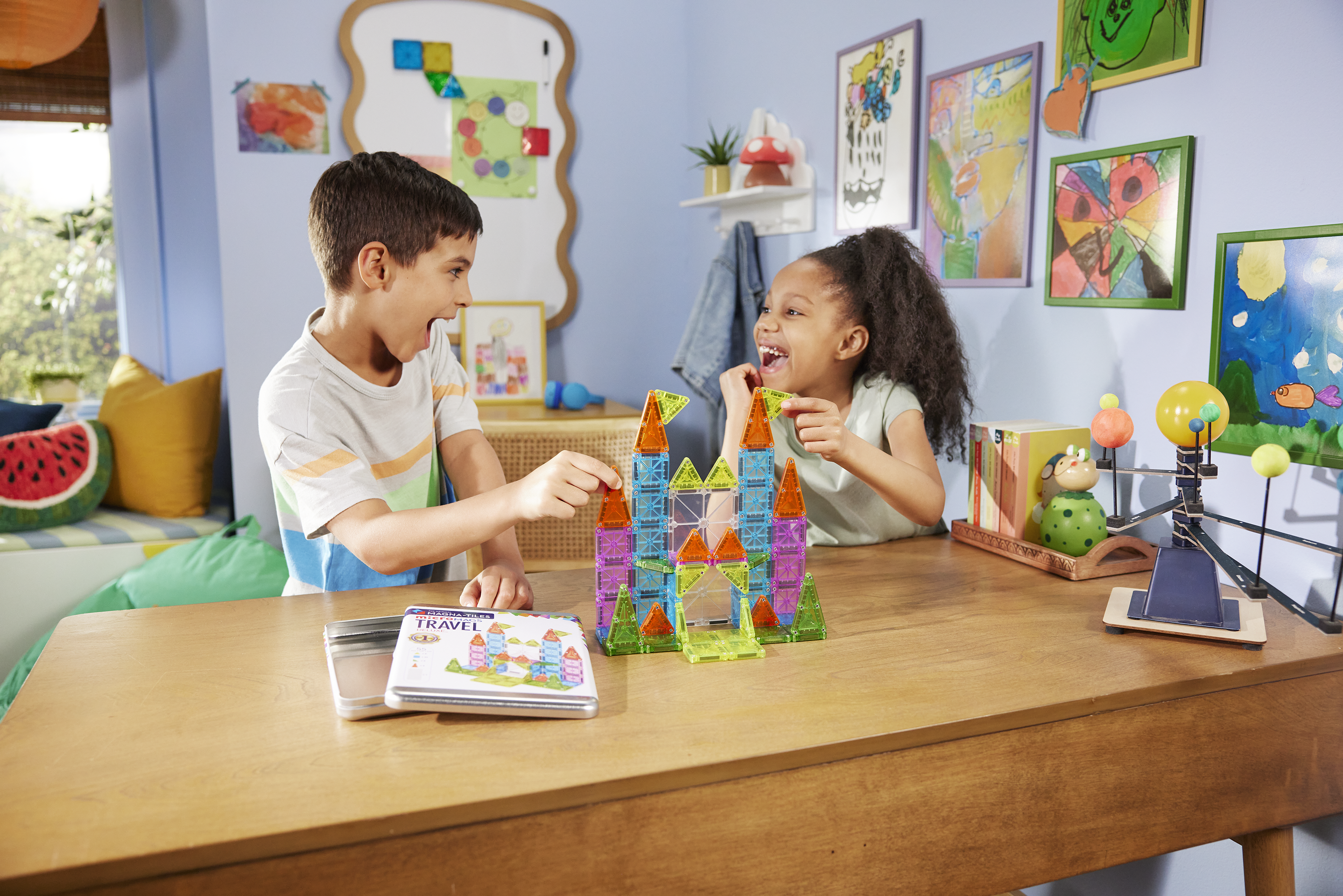 MAGNA-TILES - Travel Set Deluxe - 55 piece (NEW COLLECTION 2025)