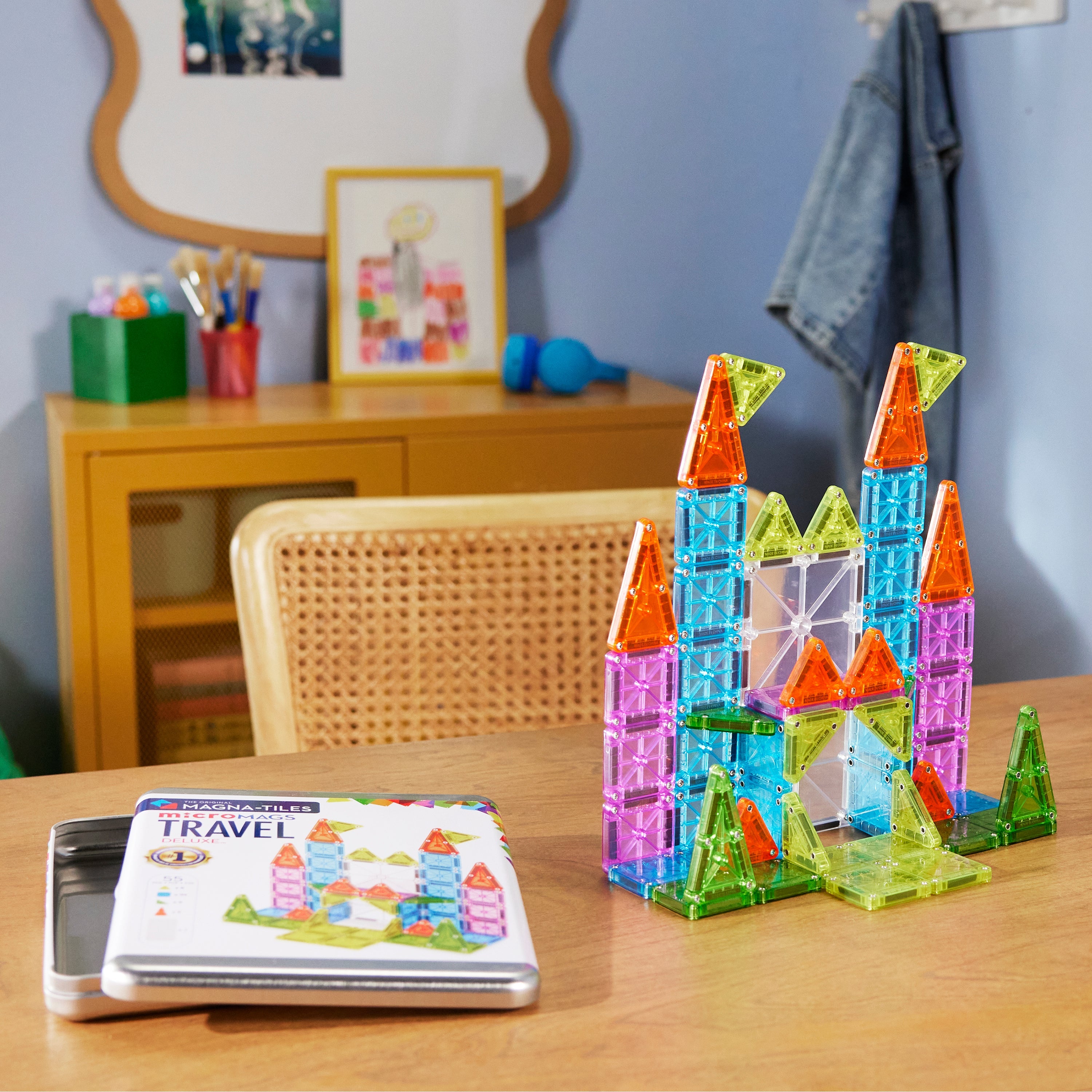 MAGNA-TILES - Travel Set Deluxe - 55 piece (NEW COLLECTION 2025)