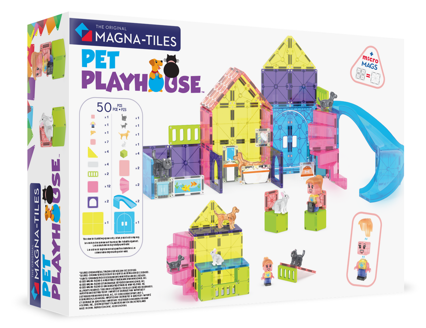 MAGNA-TILES - Pet Playhouse 50-Piece Set (NEW COLLECTION 2025)