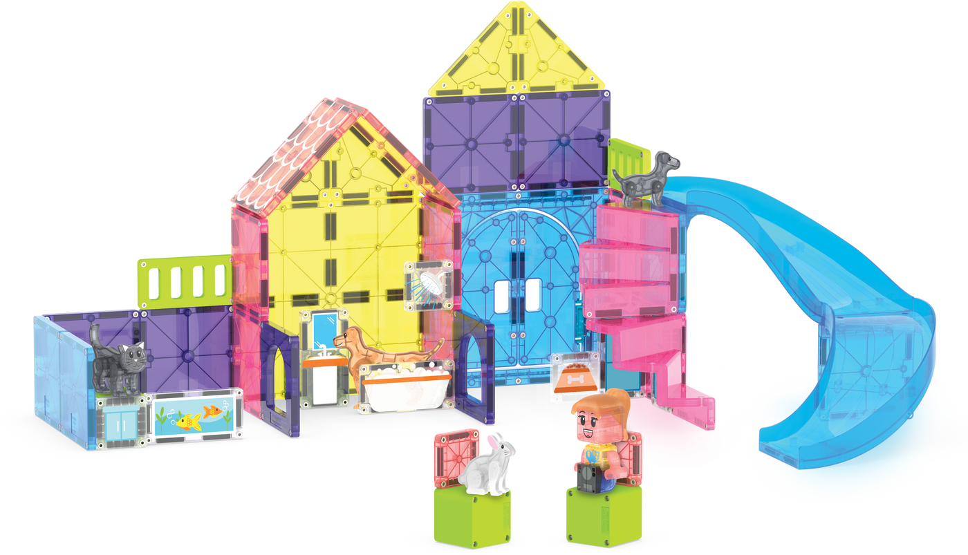 MAGNA-TILES - Pet Playhouse 50-Piece Set (NEW COLLECTION 2025)