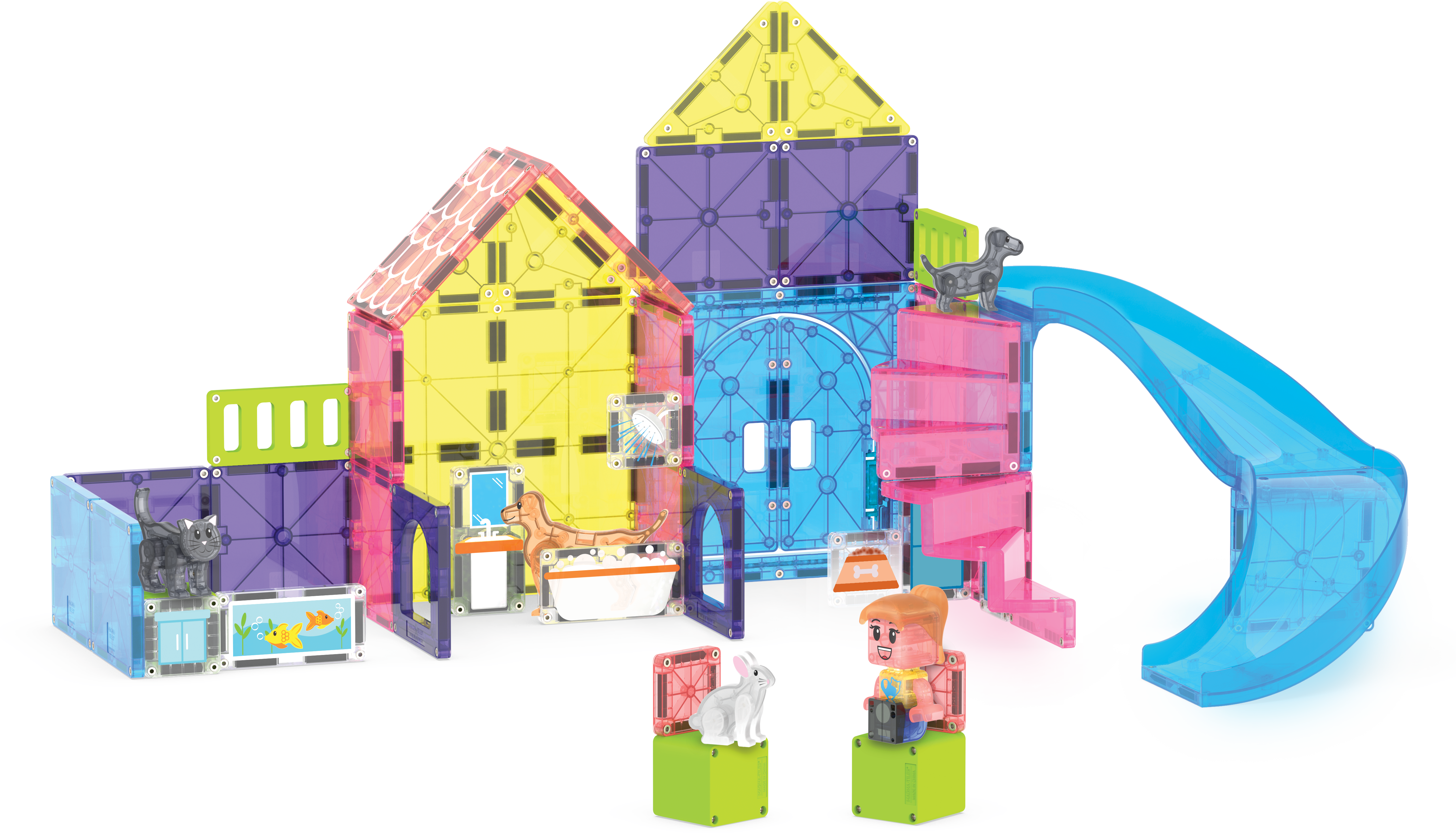 MAGNA-TILES - Pet Playhouse 50-Piece Set (NEW COLLECTION 2025)