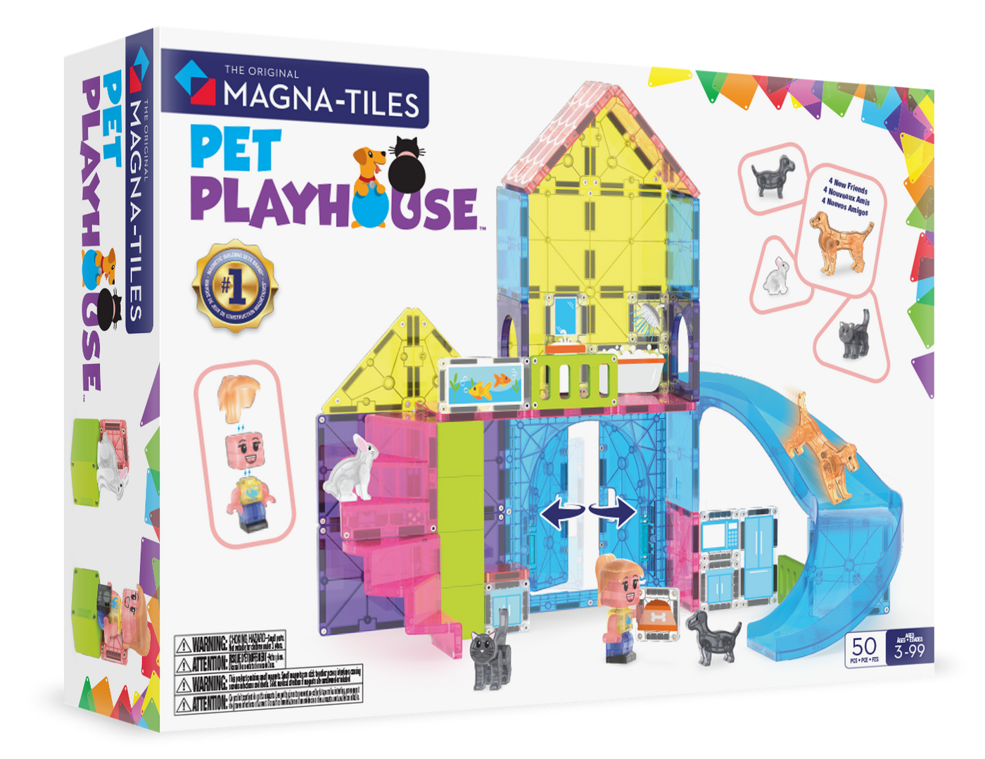 MAGNA-TILES - Pet Playhouse 50-Piece Set (NEW COLLECTION 2025)