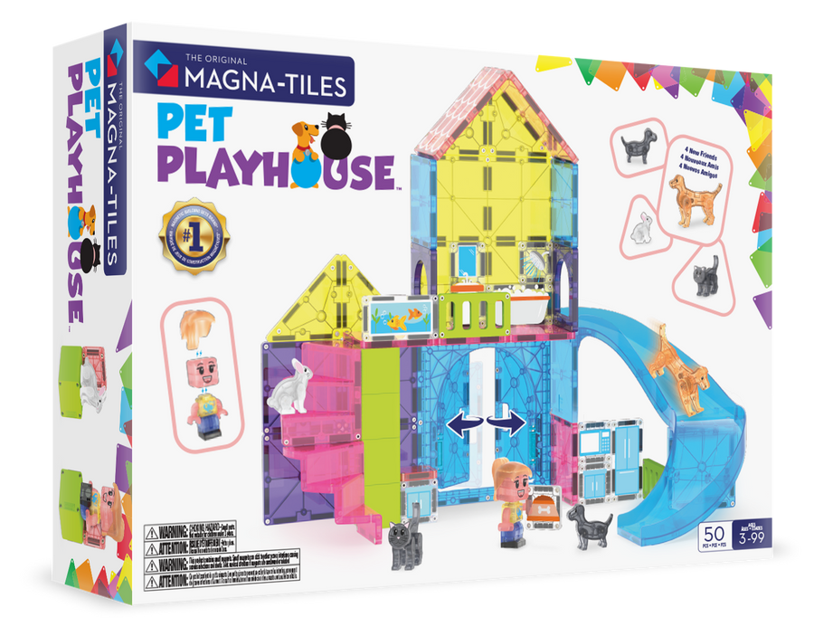 MAGNA-TILES - Pet Playhouse 50-Piece Set (NEW COLLECTION 2025)