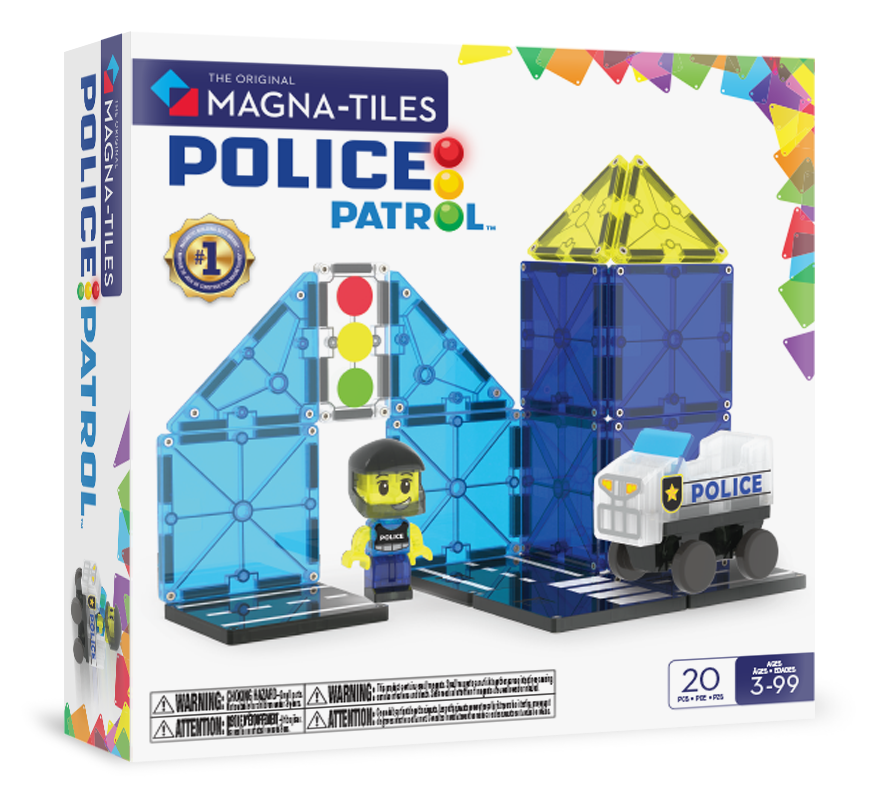 MAGNA-TILES - Police Station 20-Piece Set (NEW COLLECTION 2025)