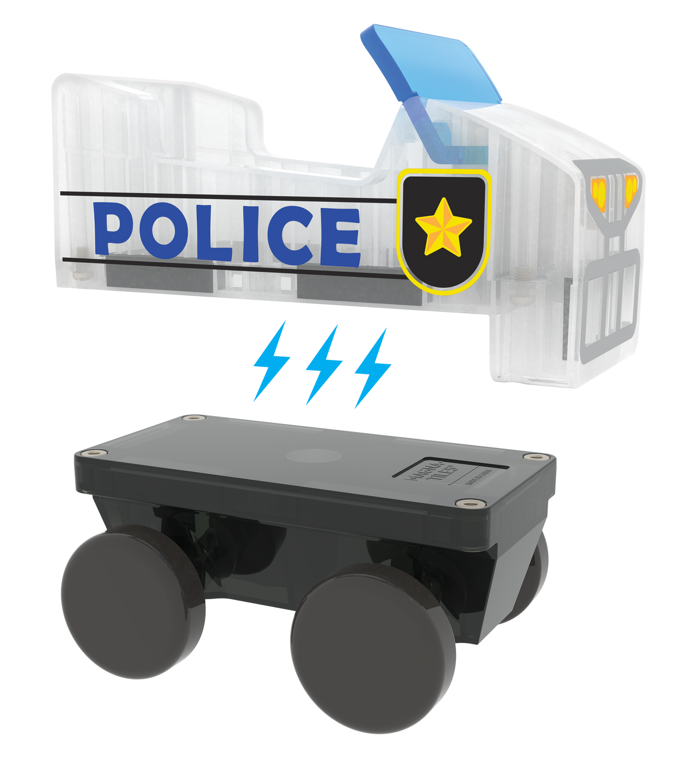 MAGNA-TILES - Police Station 20-Piece Set (NEW COLLECTION 2025)