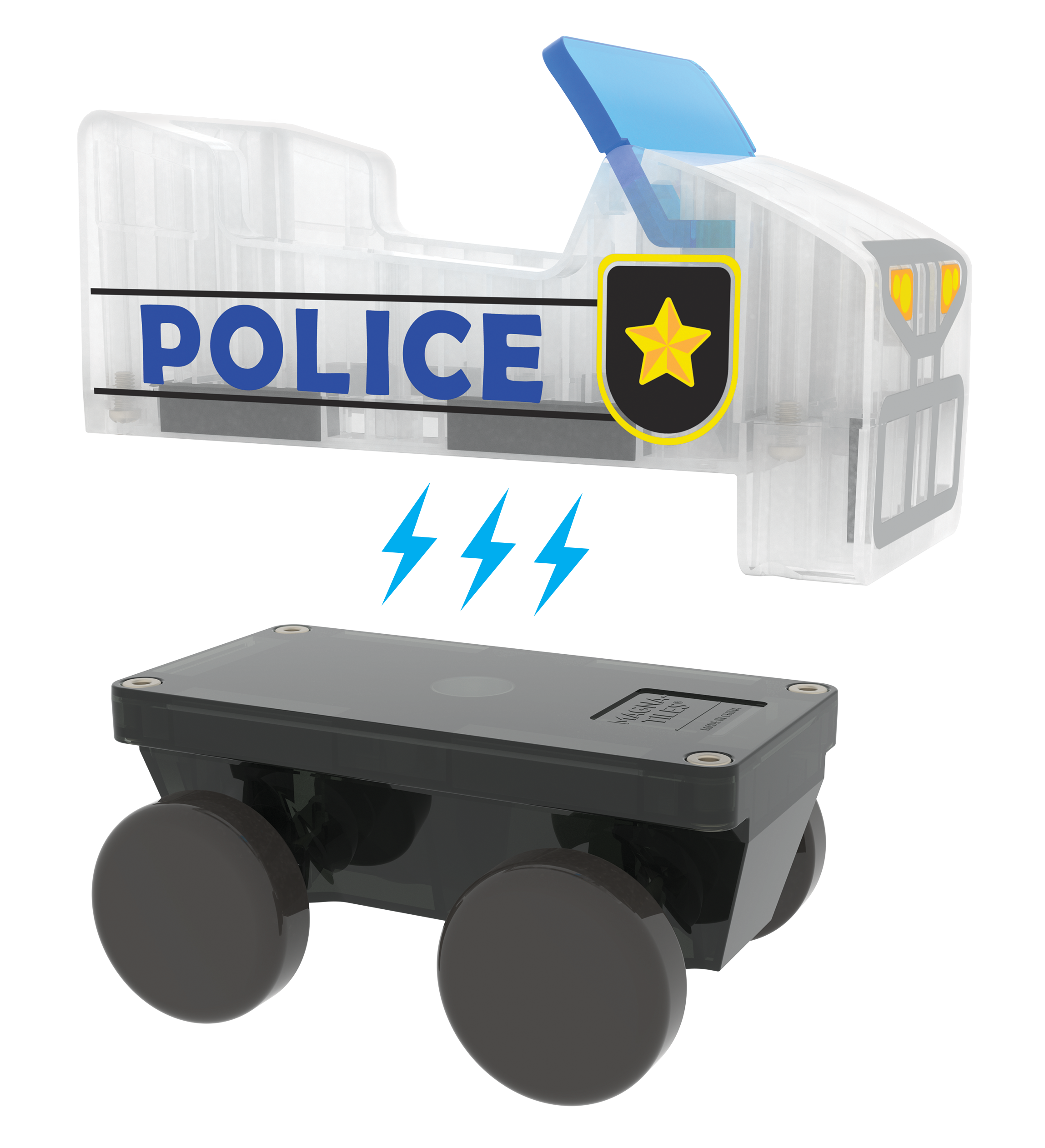 MAGNA-TILES - Police Station 20-Piece Set (NEW COLLECTION 2025)