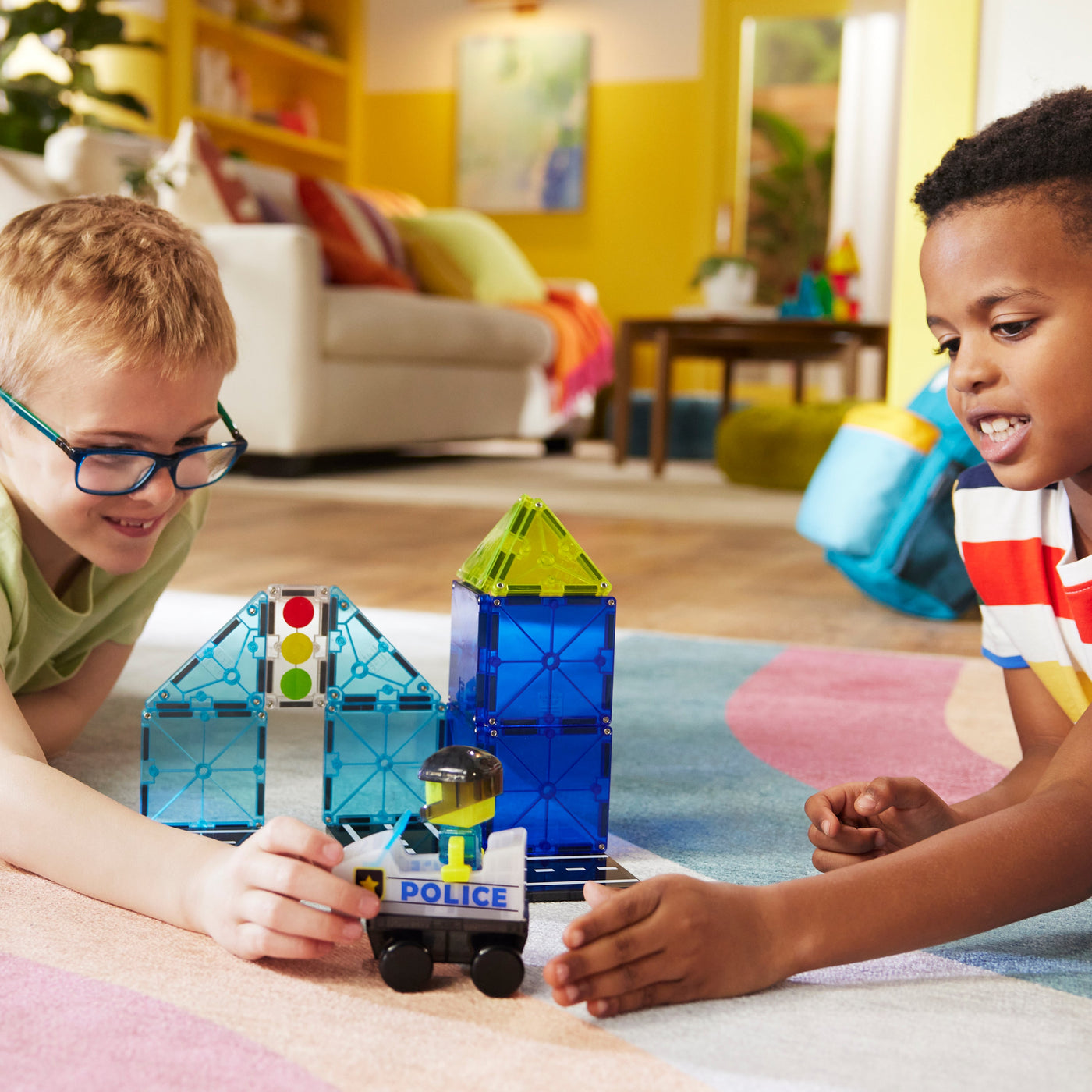 MAGNA-TILES - Police Station 20-Piece Set (NEW COLLECTION 2025)