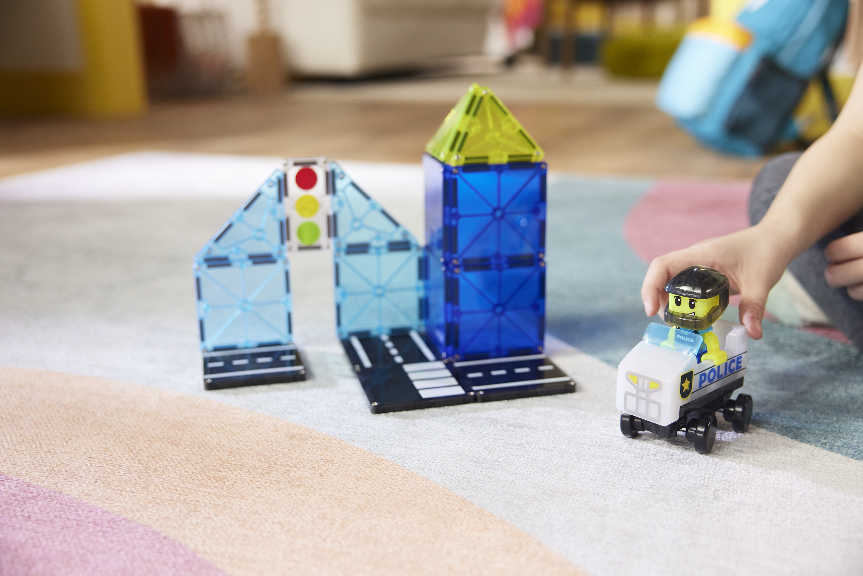 MAGNA-TILES - Police Station 20-Piece Set (NEW COLLECTION 2025)