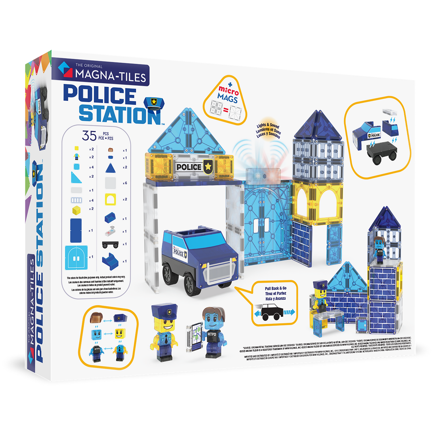 MAGNA-TILES - Police Station 35-Piece Set (NEW COLLECTION 2025)