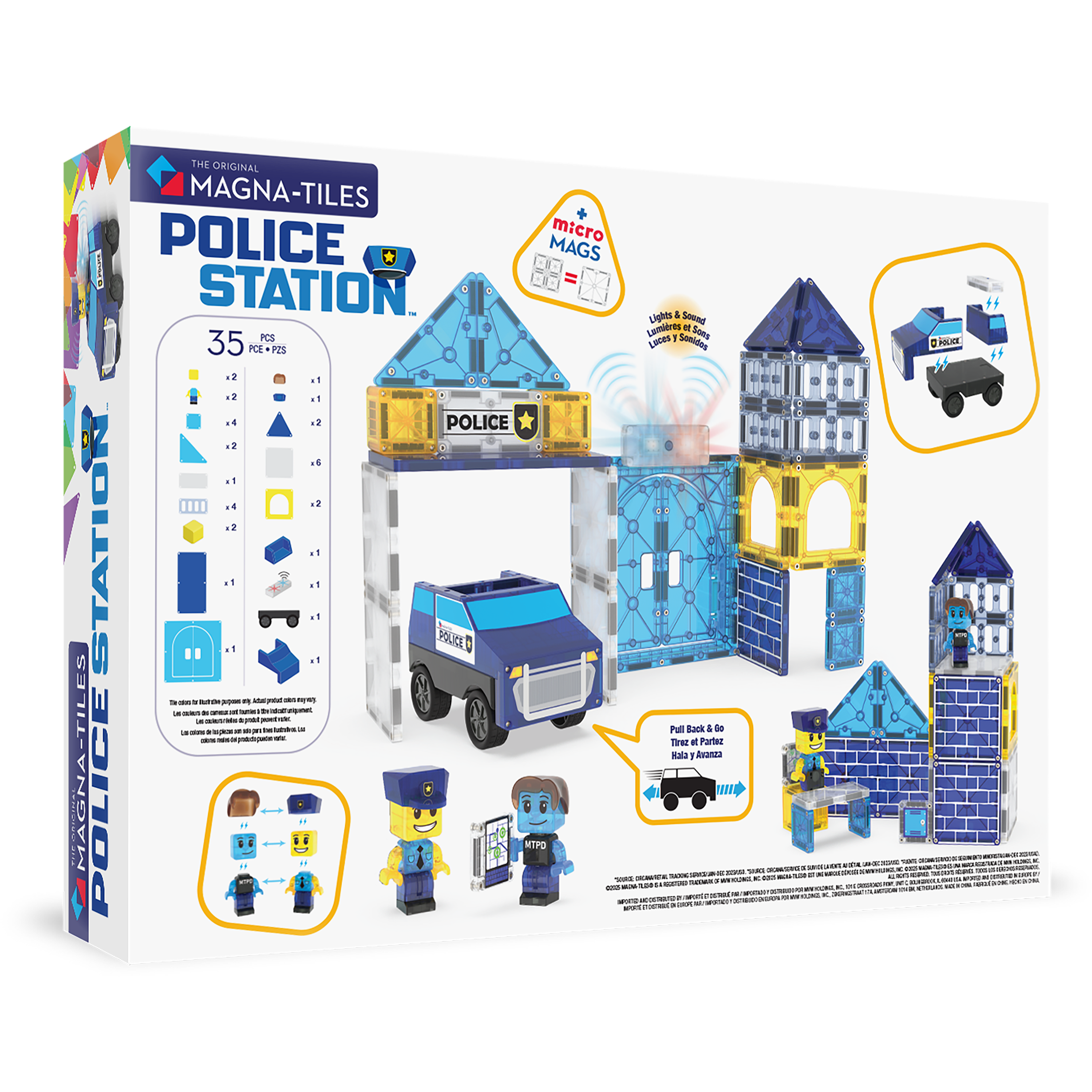 MAGNA-TILES - Police Station 35-Piece Set (NEW COLLECTION 2025)