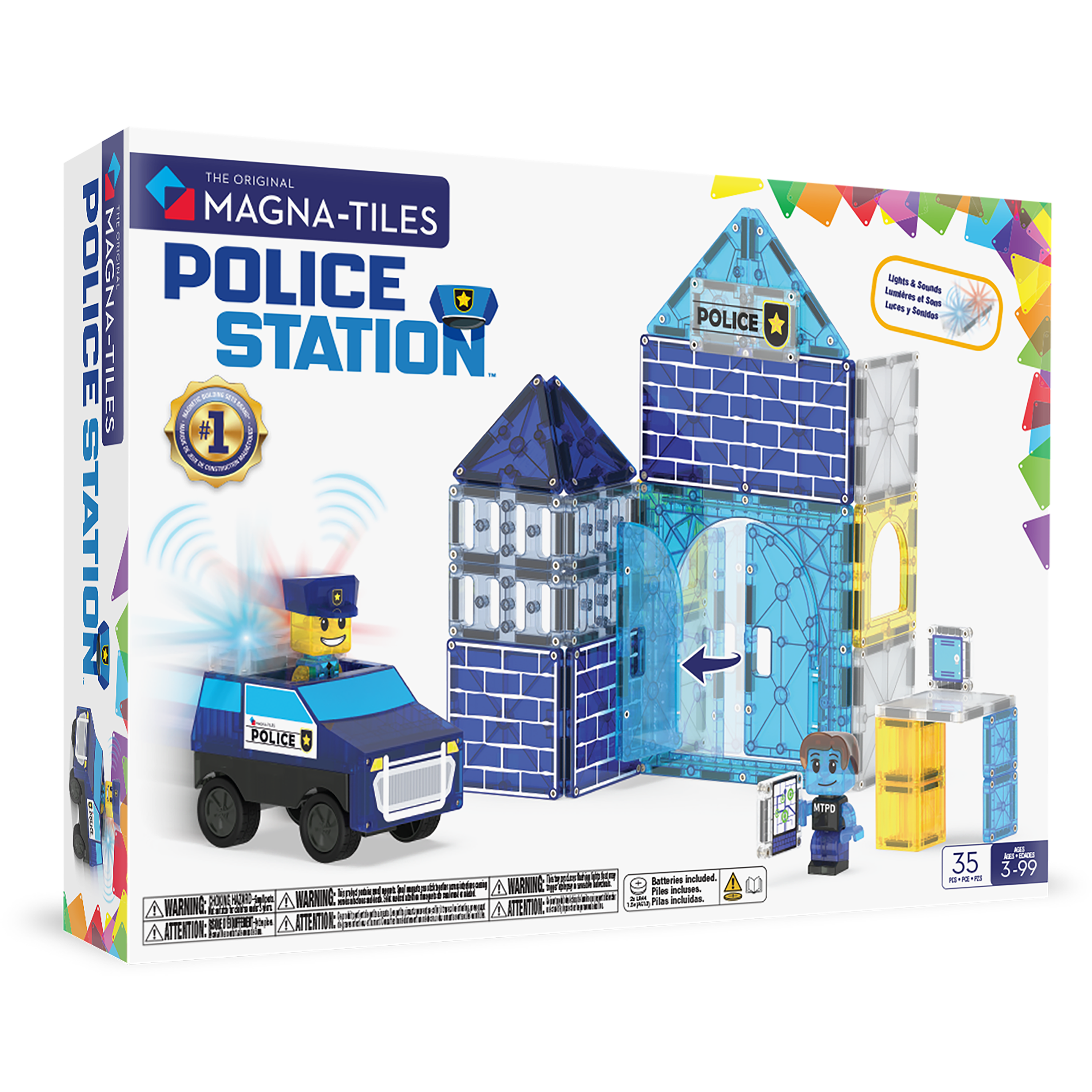 MAGNA-TILES - Police Station 35-Piece Set (NEW COLLECTION 2025)