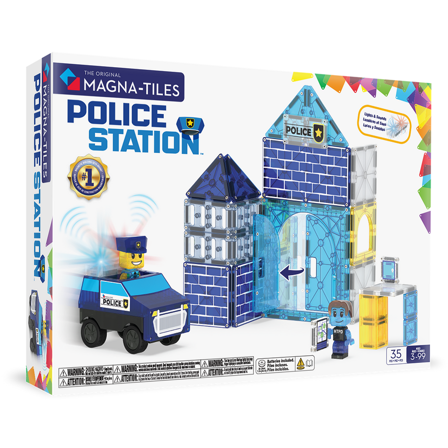 MAGNA-TILES - Police Station 35-Piece Set (NEW COLLECTION 2025)