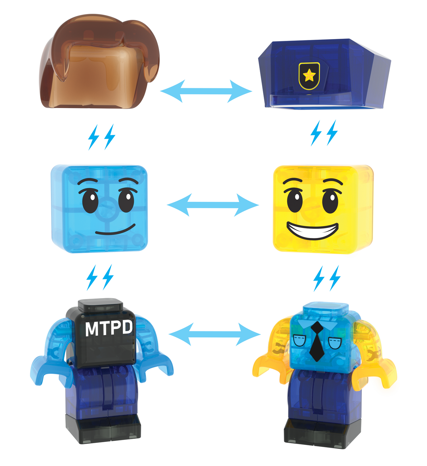 MAGNA-TILES - Police Station 35-Piece Set (NEW COLLECTION 2025)