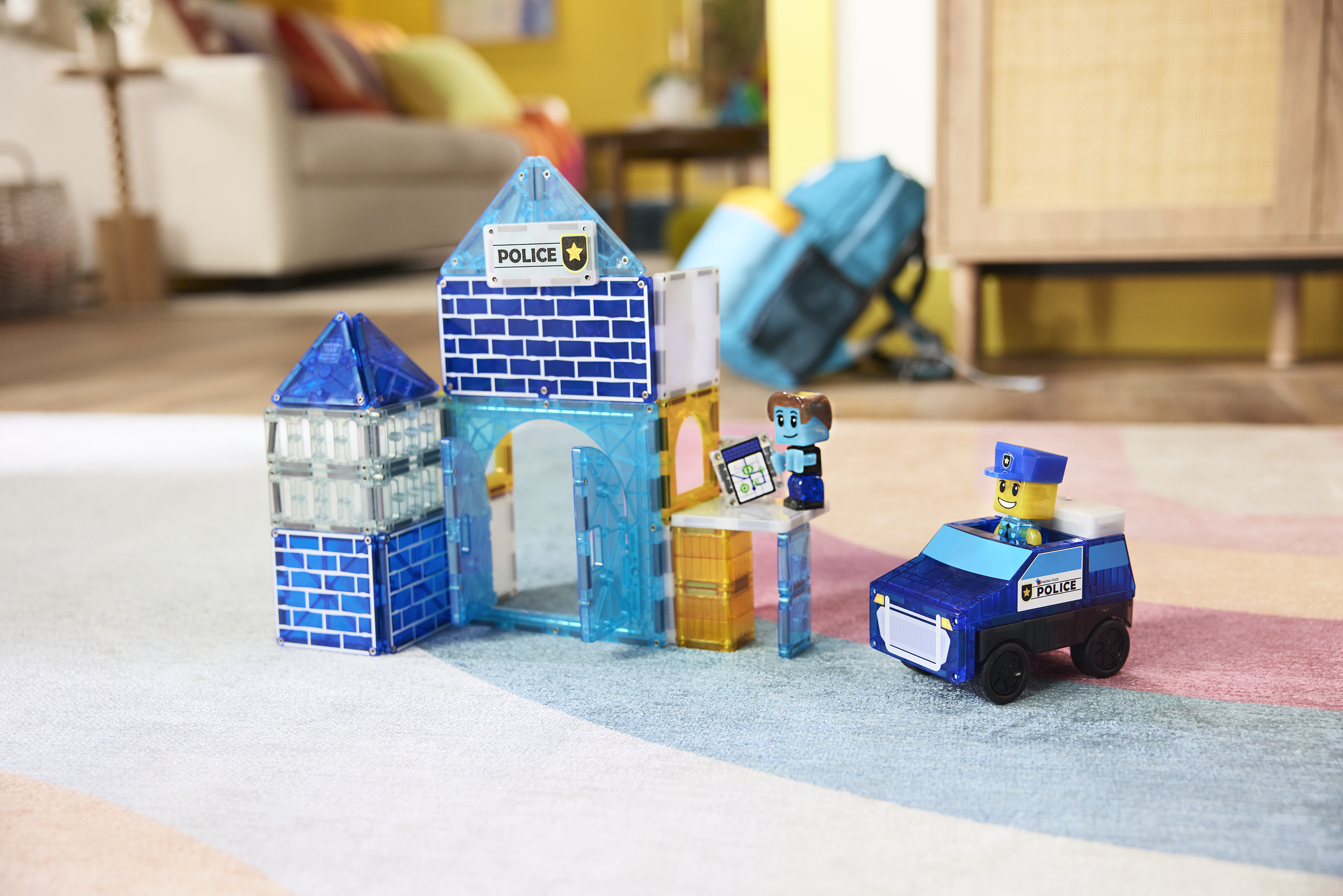 MAGNA-TILES - Police Station 35-Piece Set (NEW COLLECTION 2025)