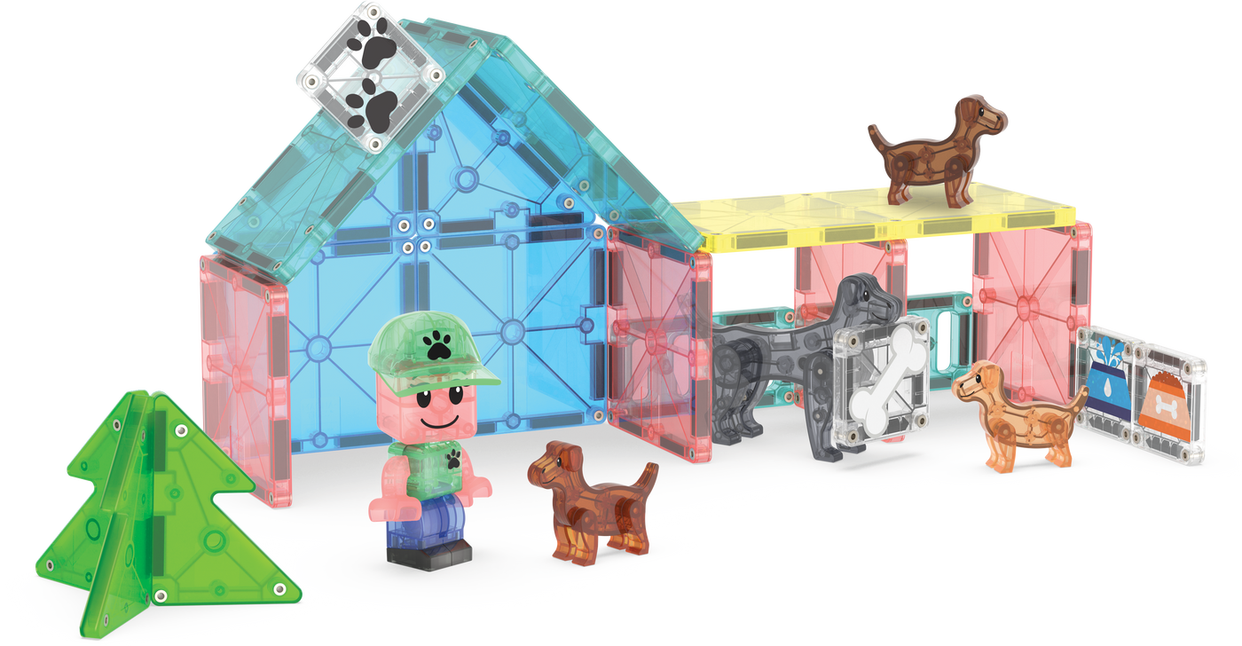 MAGNA-TILES - Puppy Park 27-Piece Set (NEW COLLECTION 2025)