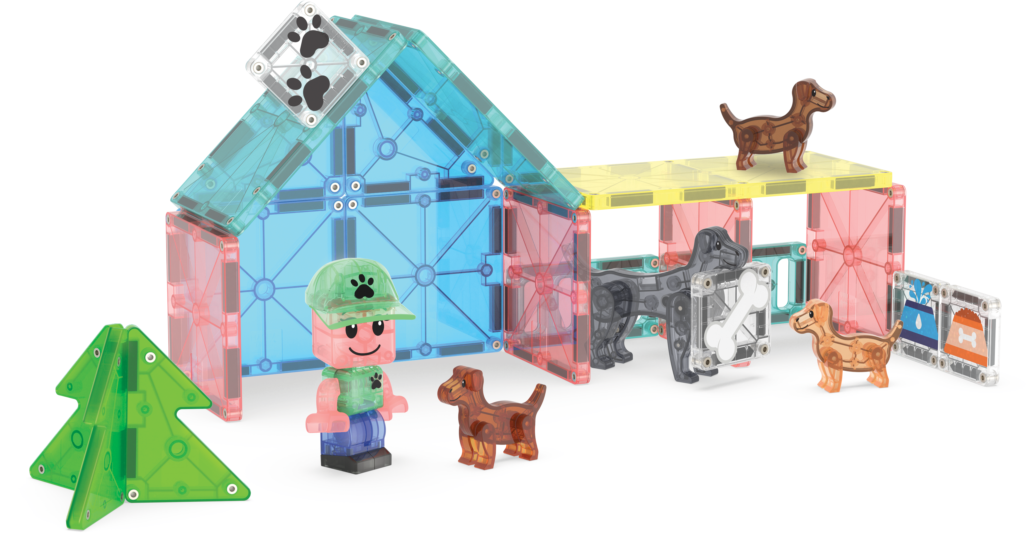 MAGNA-TILES - Puppy Park 27-Piece Set (NEW COLLECTION 2025)