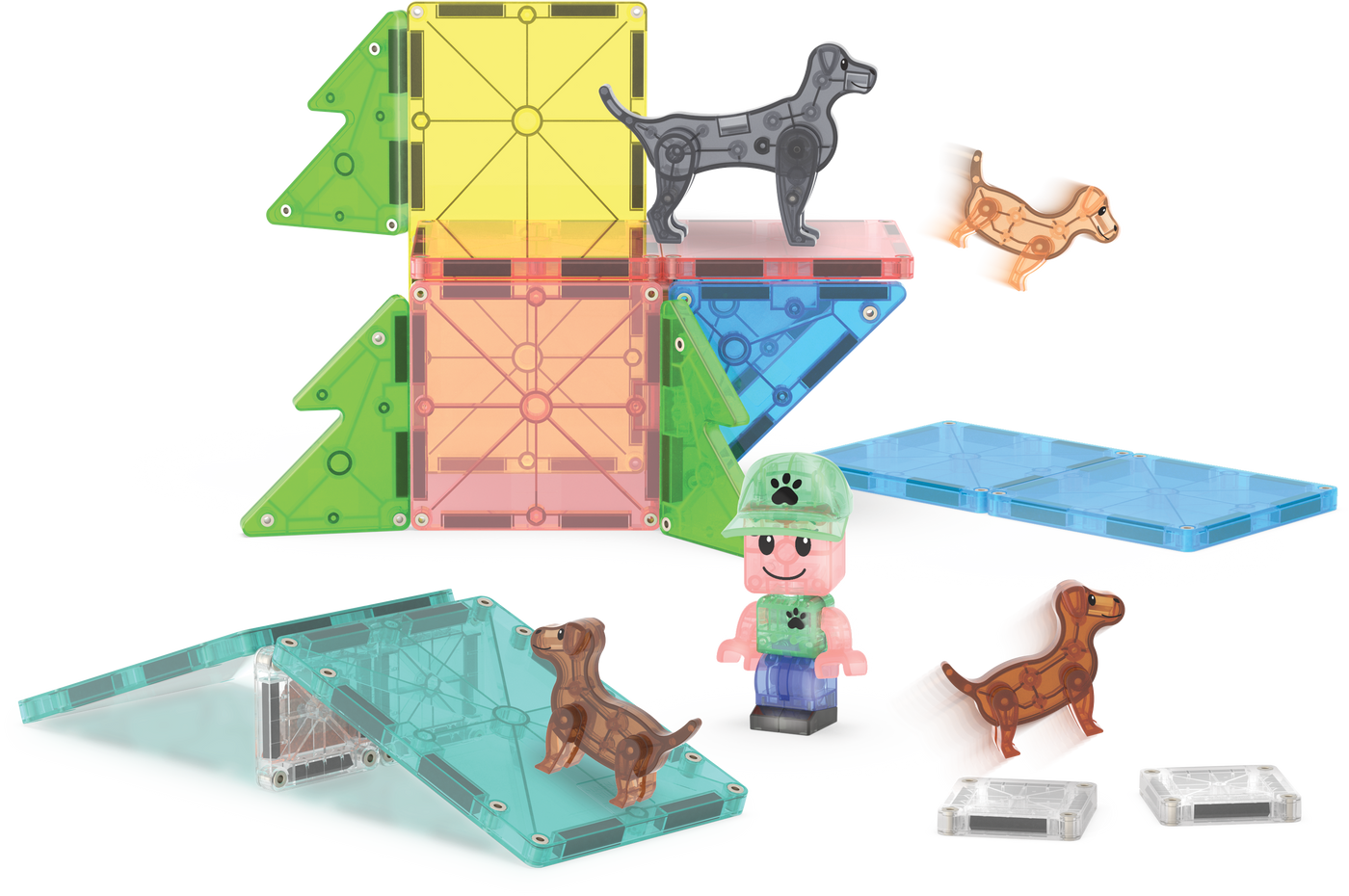 MAGNA-TILES - Puppy Park 27-Piece Set (NEW COLLECTION 2025)