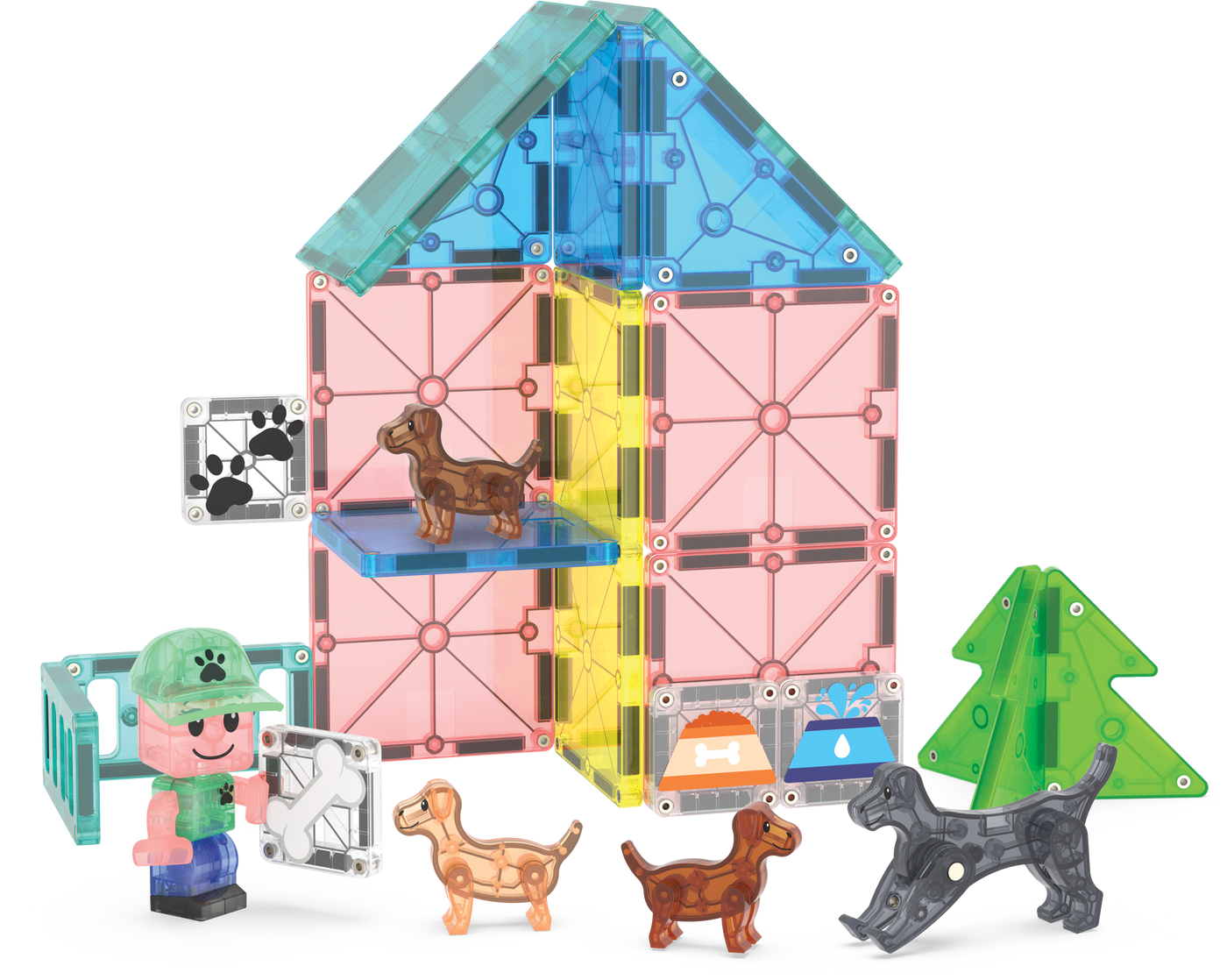 MAGNA-TILES - Puppy Park 27-Piece Set (NEW COLLECTION 2025)