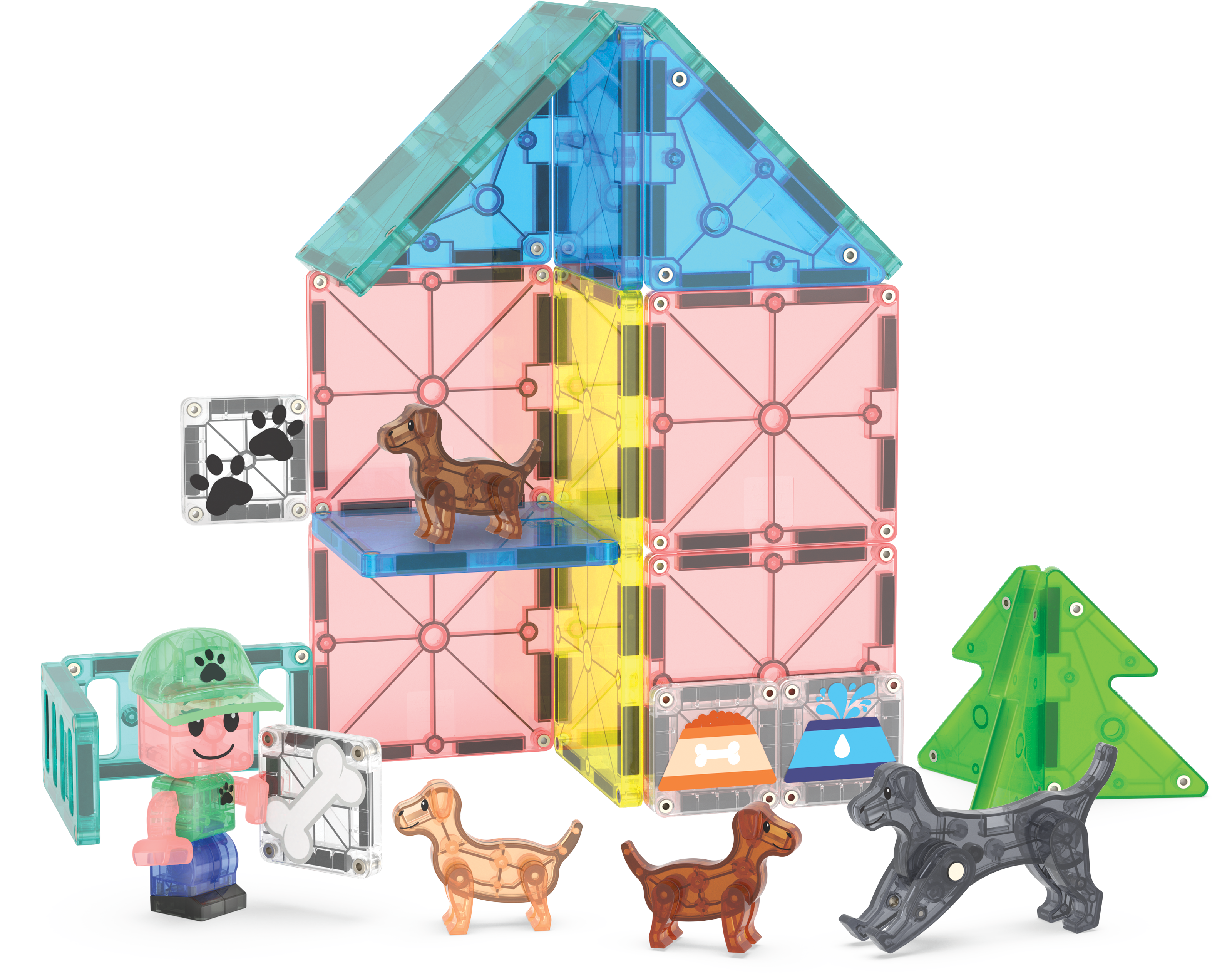 MAGNA-TILES - Puppy Park 27-Piece Set (NEW COLLECTION 2025)