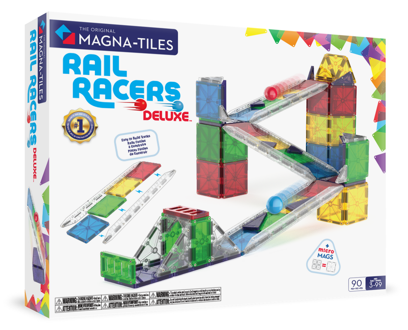 MAGNA-TILES - Rail Racers Deluxe 90-Piece Set (NEW COLLECTION 2025)