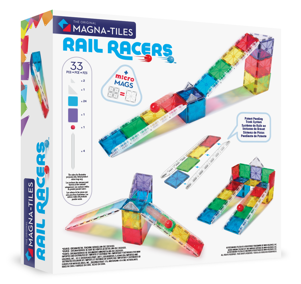 MAGNA-TILES - Rail Racers 33-Piece Set (NEW COLLECTION 2025)