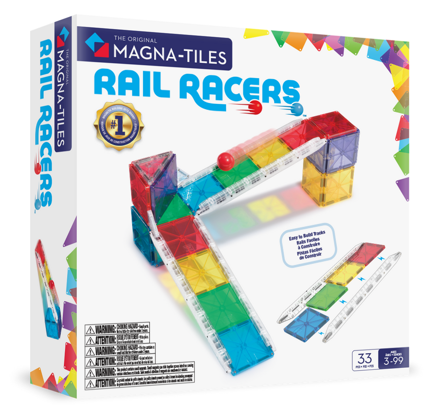 MAGNA-TILES - Rail Racers 33-Piece Set (NEW COLLECTION 2025)