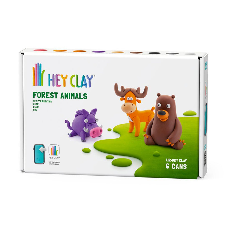 60044 - Hey Clay Forest -Tiere - Bier, Hert, Zwijn