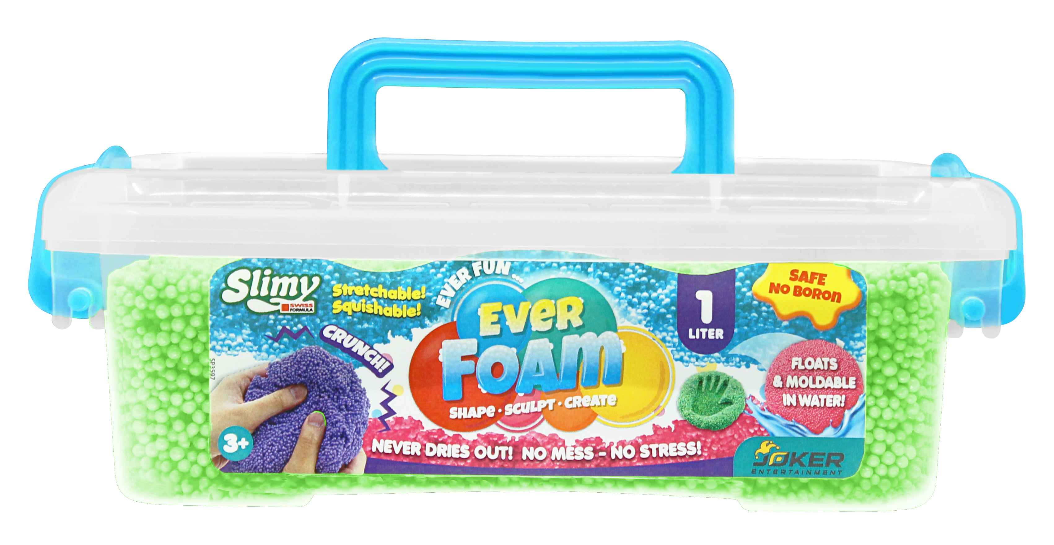 Slimy 3800 - Slimy Ever Foam - 1L in praktische opbergdoos